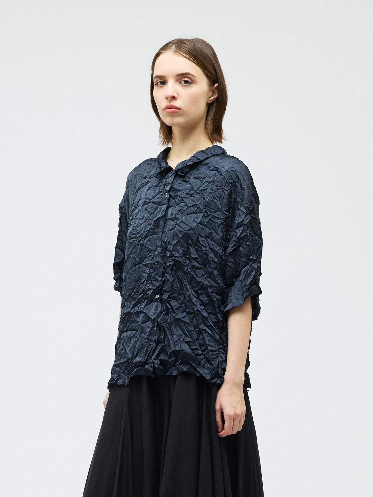 mizuiro ind ワッシャーハーフスリーブシャツ｜ MARcourt ONLINE STORE