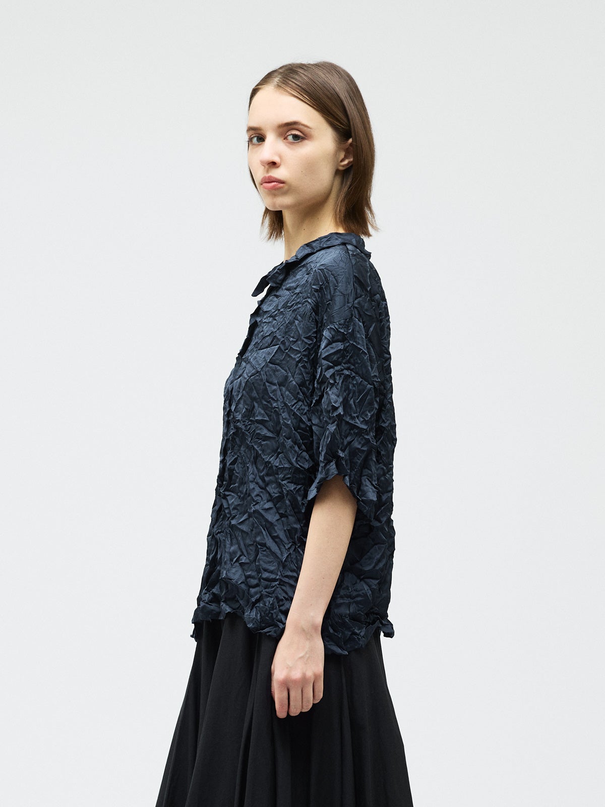 mizuiro ind ワッシャーハーフスリーブシャツ｜ MARcourt ONLINE STORE