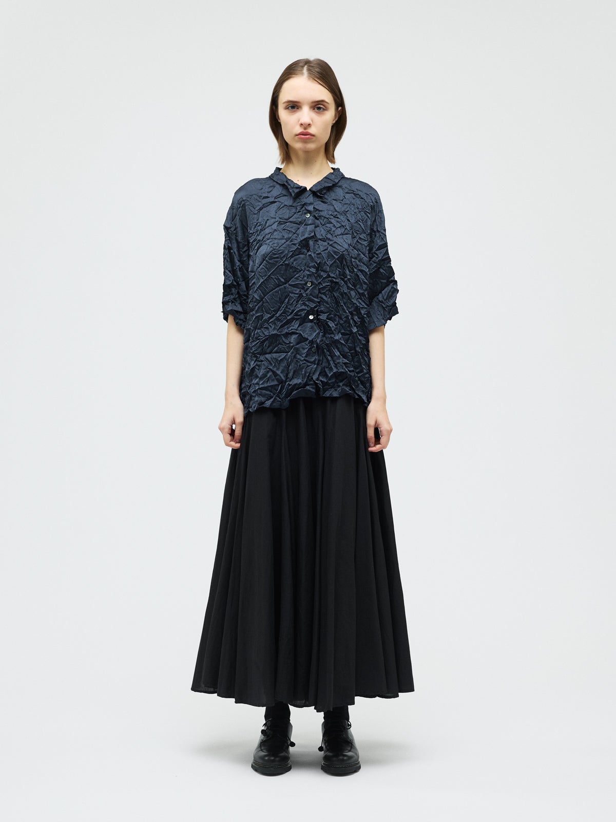 mizuiro ind ワッシャーハーフスリーブシャツ｜ MARcourt ONLINE STORE