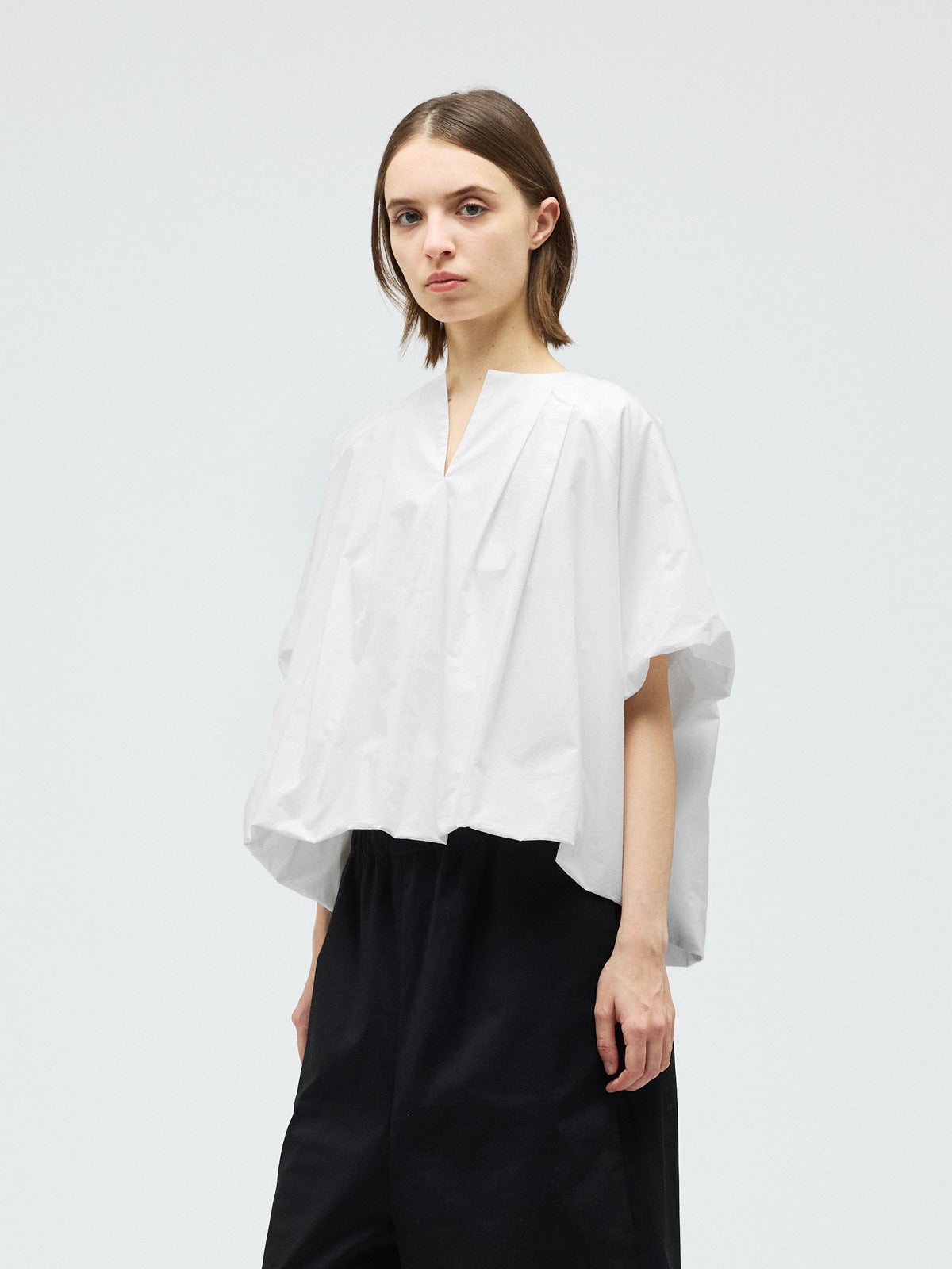 mizuiro ind バルーンノーカラーシャツ｜ MARcourt ONLINE STORE