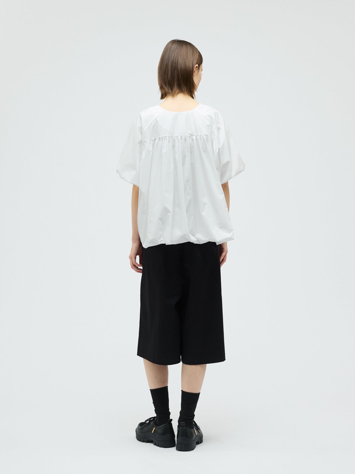 mizuiro ind バルーンノーカラーシャツ｜ MARcourt ONLINE STORE