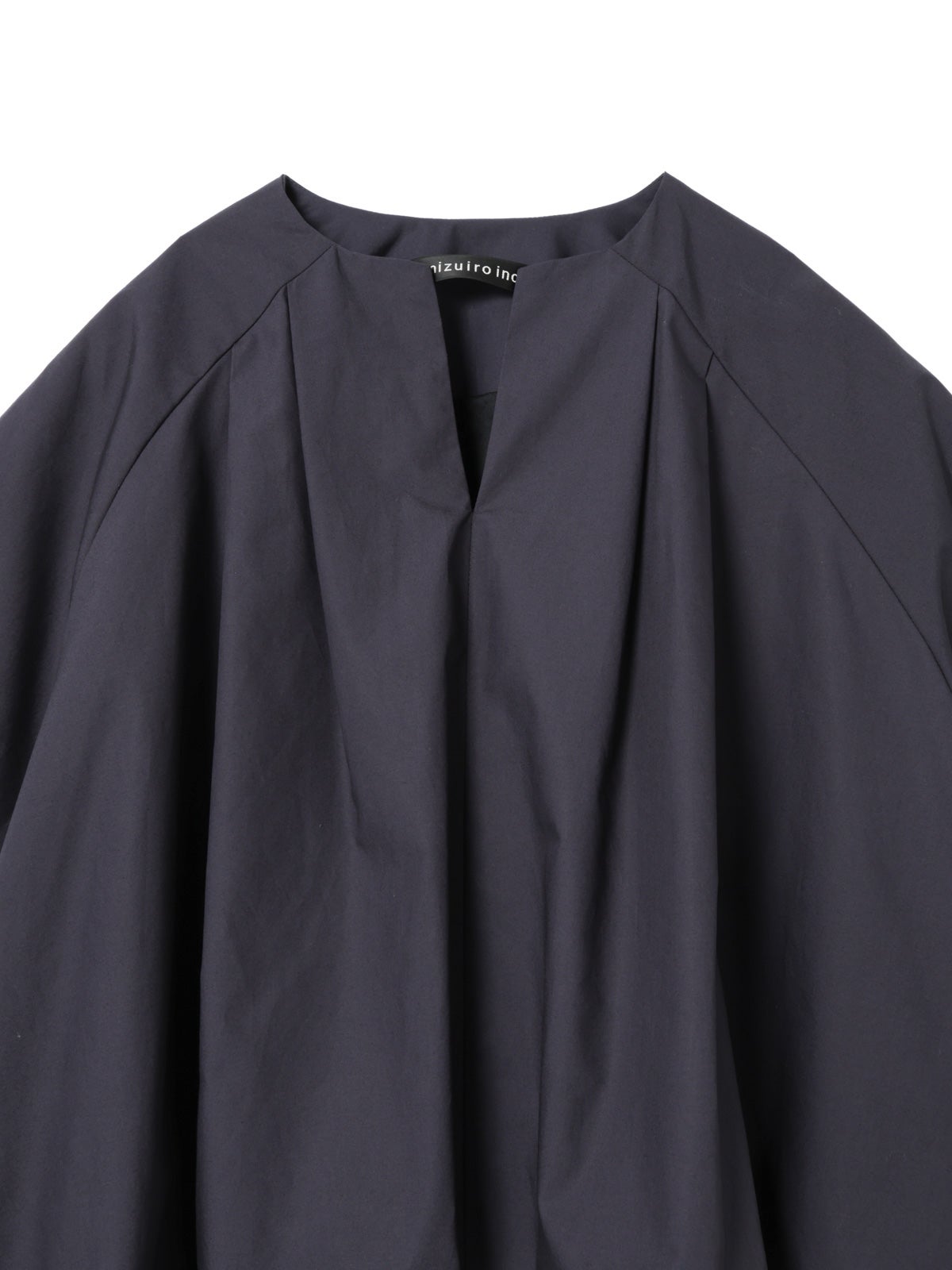 mizuiro ind バルーンノーカラーシャツ｜ MARcourt ONLINE STORE