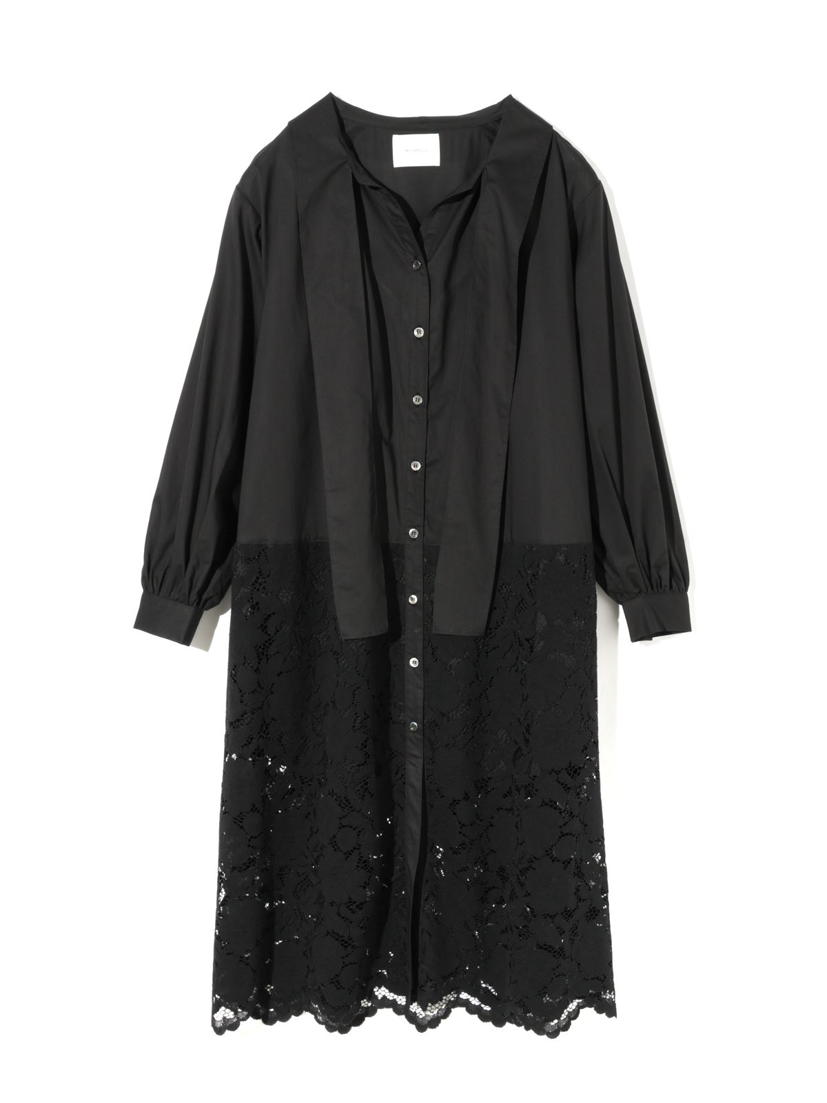 MIDIUMISOLID for Ladies レースコンビシャツワンピース｜ MARcourt
