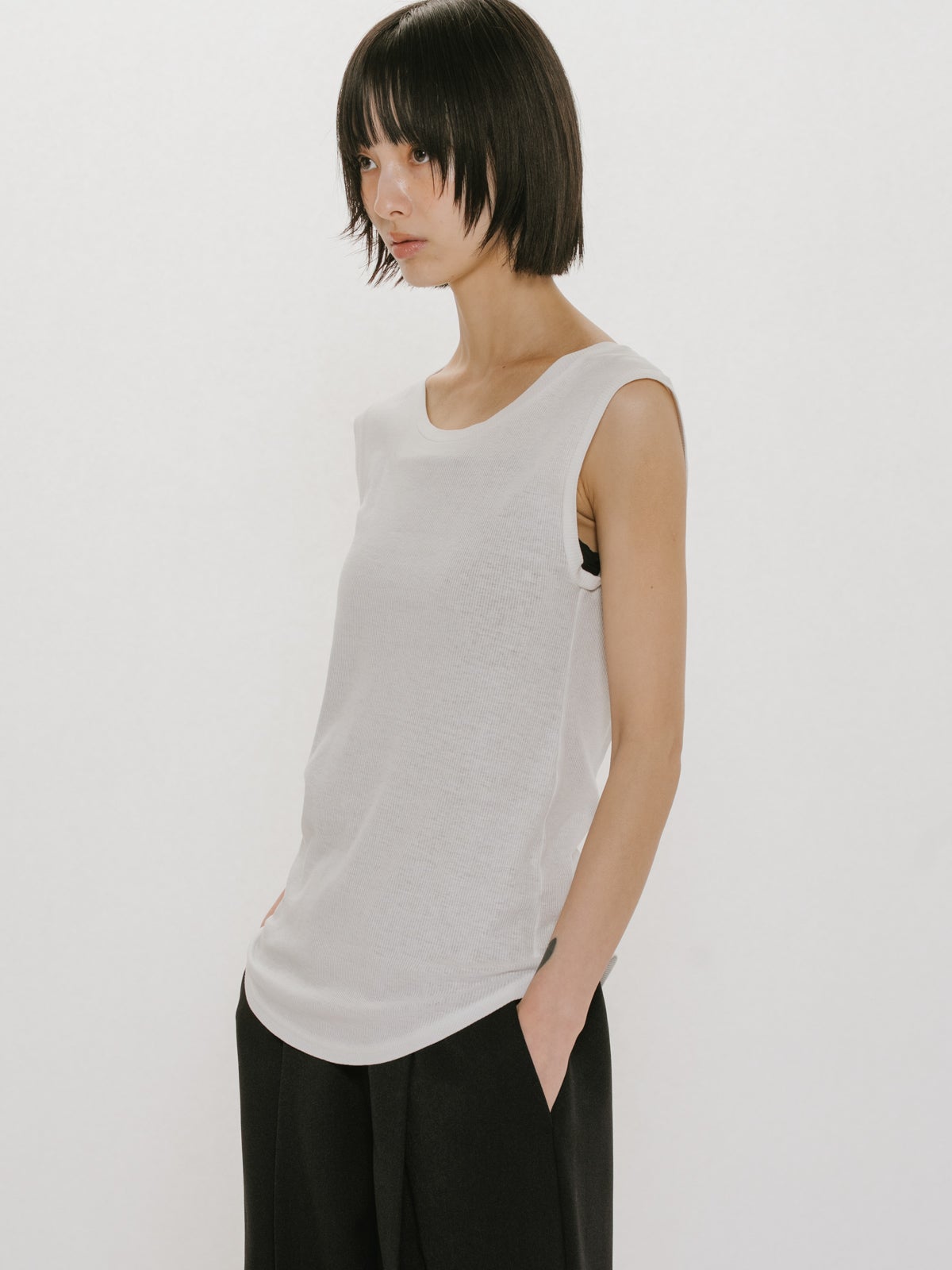 MIDIUMISOLID for Ladies リブタンクトップ｜ MARcourt ONLINE STORE