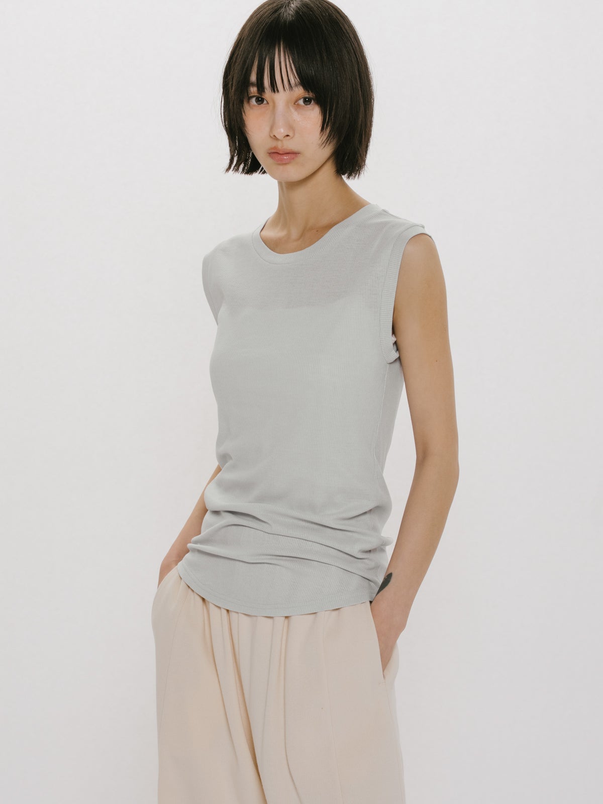MIDIUMISOLID for Ladies リブタンクトップ｜ MARcourt ONLINE STORE