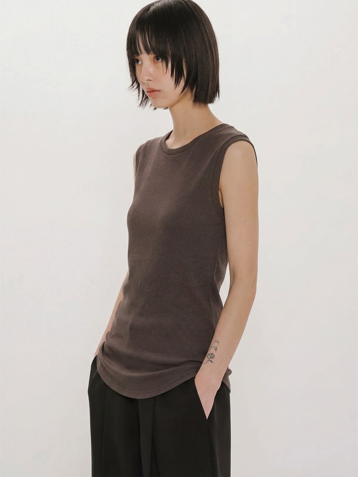 gadid anoniem タンクトップ MIDIUMISOLID for Ladies リブタンクトップ｜ MARcourt ONLINE STORE