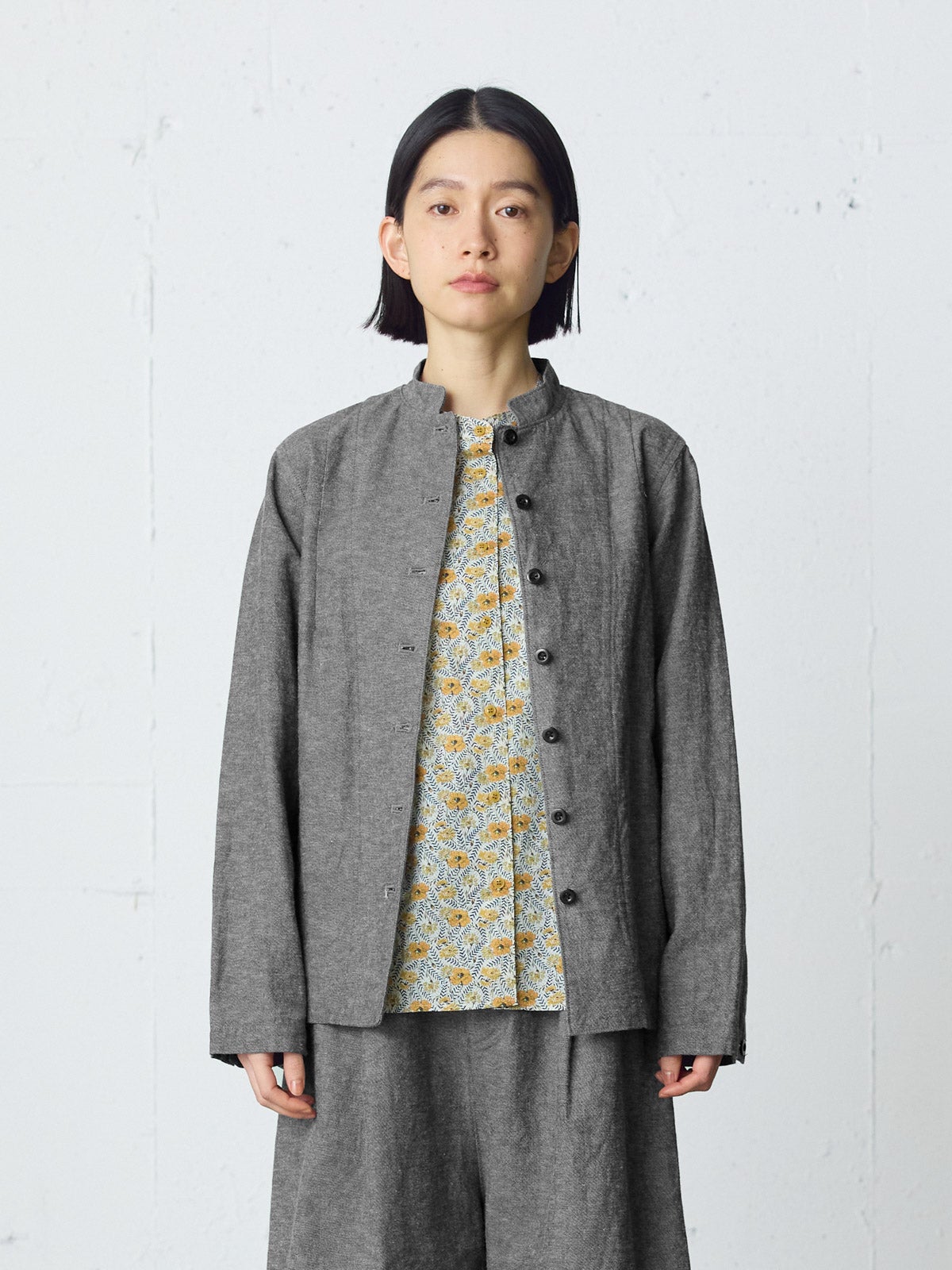 MidiUmi スタンドカラーコート ミディウミ MidiUmi MidiUmi ステンカラーコート （カーキ(color24
