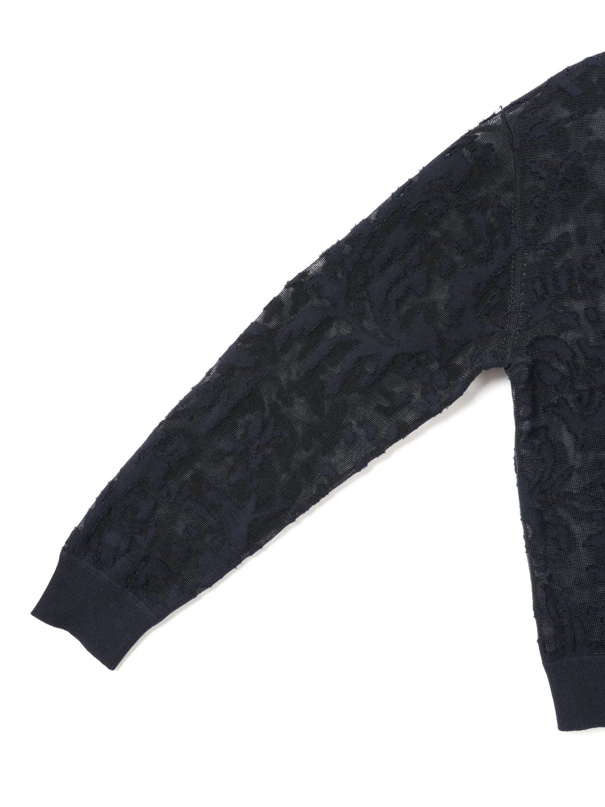 mizuiro ind メッシュ刺繍クルーカーディガン｜ MARcourt ONLINE STORE