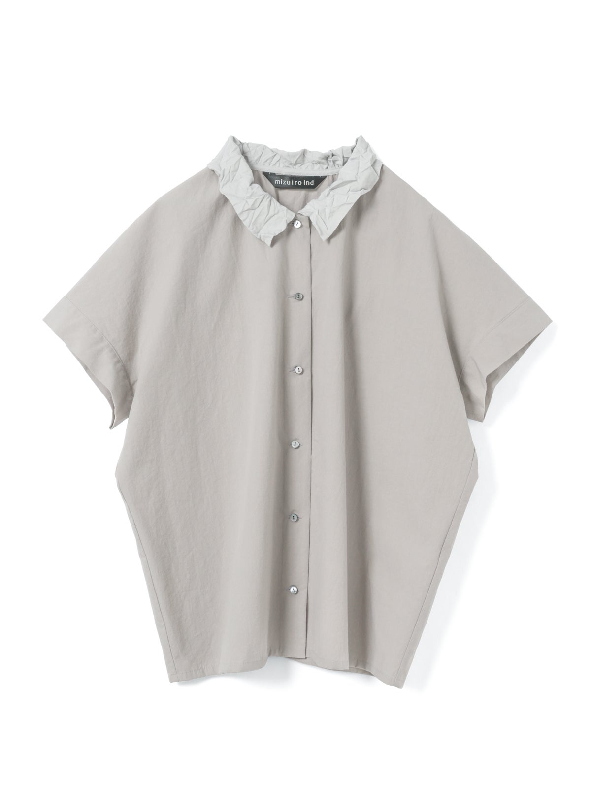 mizuiro ind ワッシャーカラーワイドシャツ｜ MARcourt ONLINE STORE