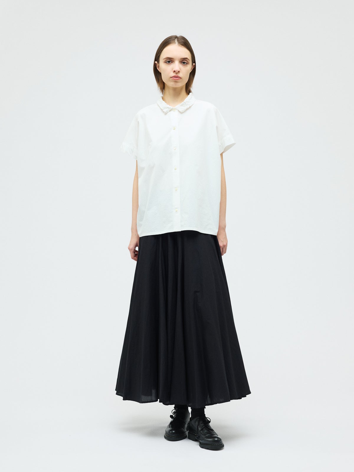 mizuiro ind ワッシャーカラーワイドシャツ｜ MARcourt ONLINE STORE