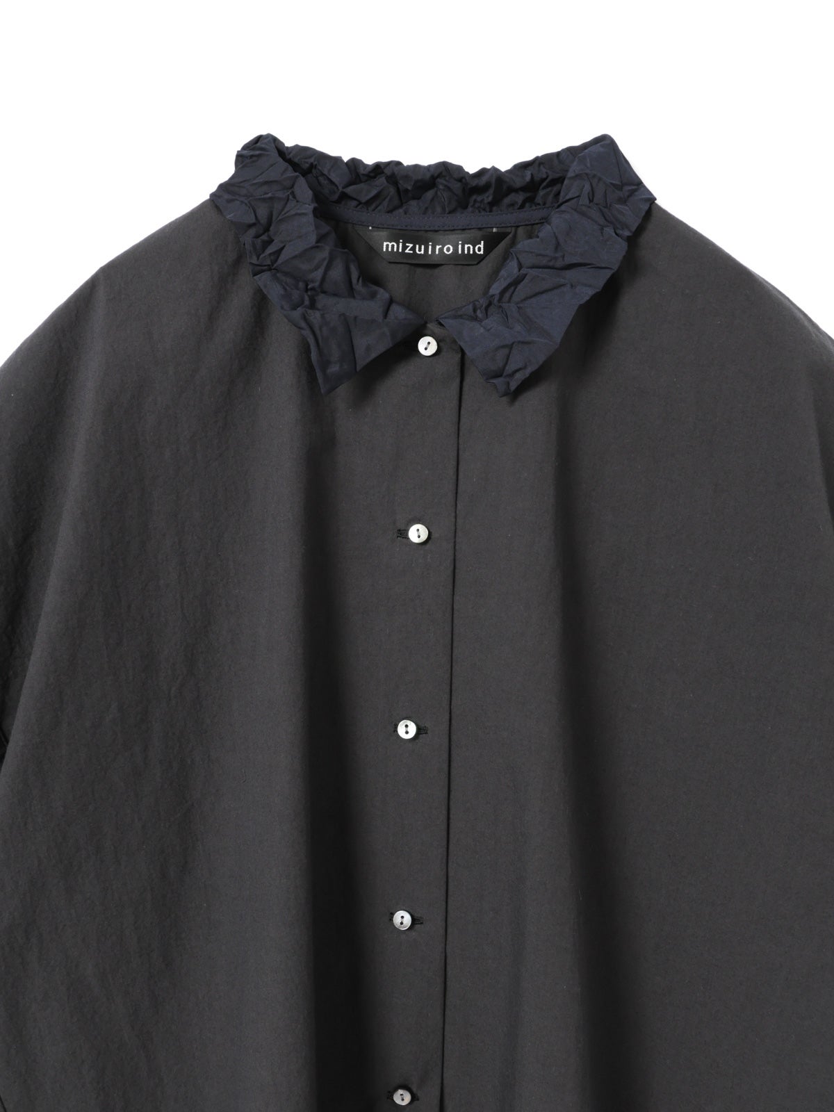 mizuiro ind ワッシャーカラーワイドシャツ｜ MARcourt ONLINE STORE