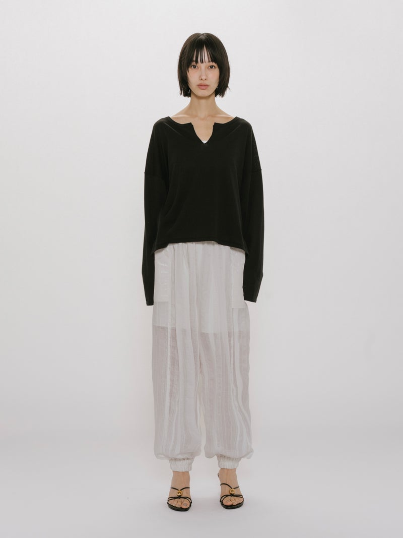 レースバルーンイージーパンツ