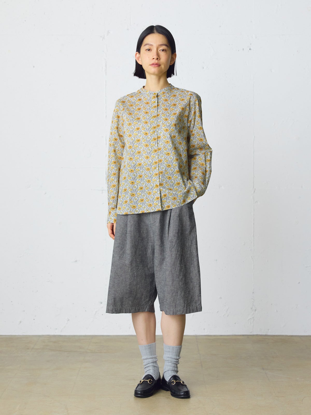 #大幅値下げ本日限定MidiUmi #LIBERTY#プリント半袖タナローン MidiUmi リバティプリントシャツ｜ MARcourt ONLINE STORE