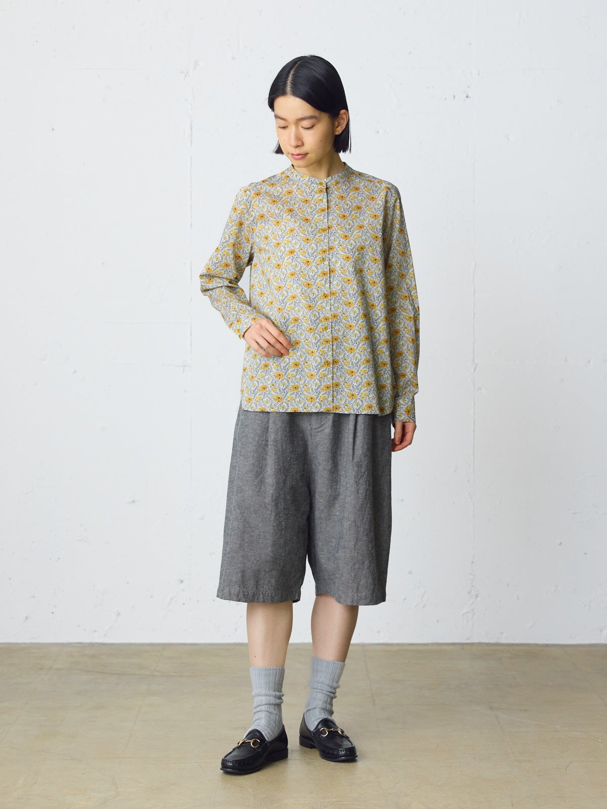 MidiUmi リバティプリントシャツ｜ MARcourt ONLINE STORE