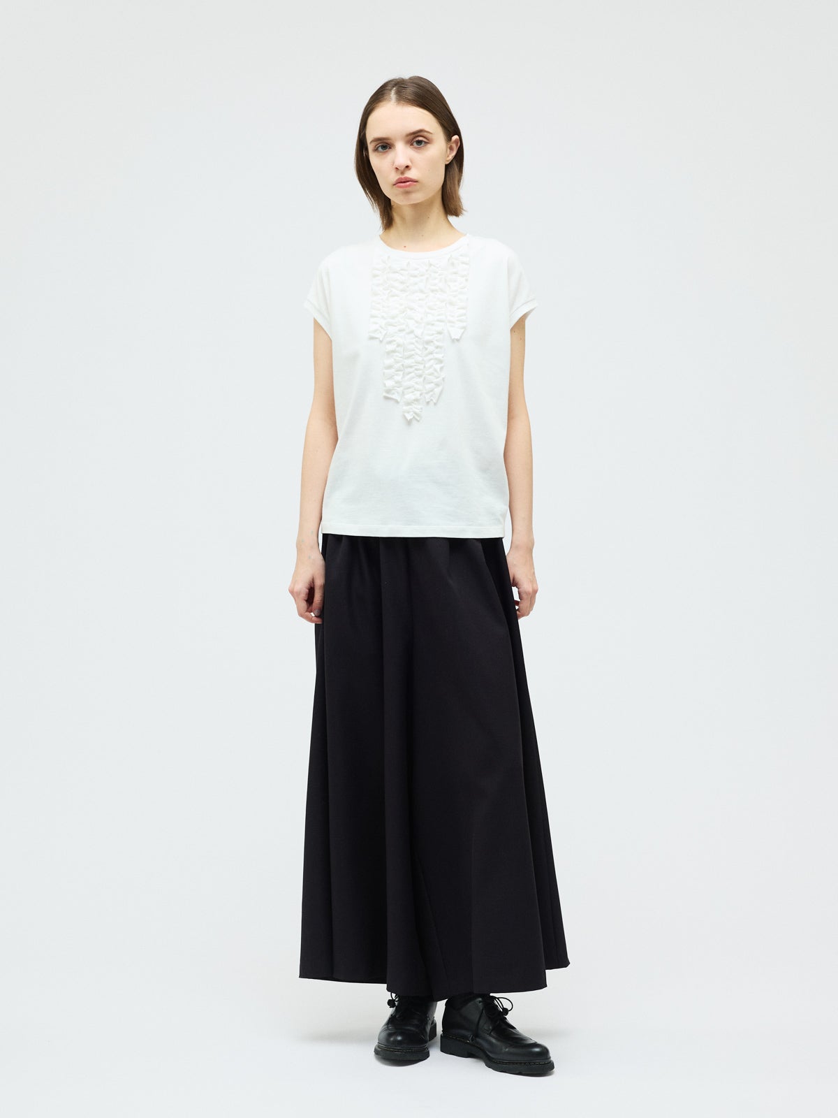 mizuiro ind フレンチスリーブフリルプルオーバー｜ MARcourt ONLINE