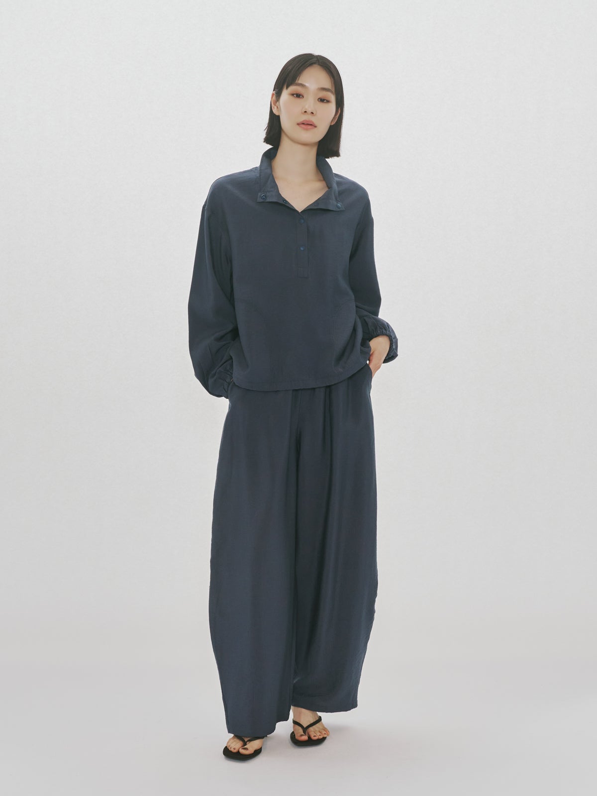 MIDIUMISOLID for Ladies ポプリンアノラックプルオーバー｜ MARcourt