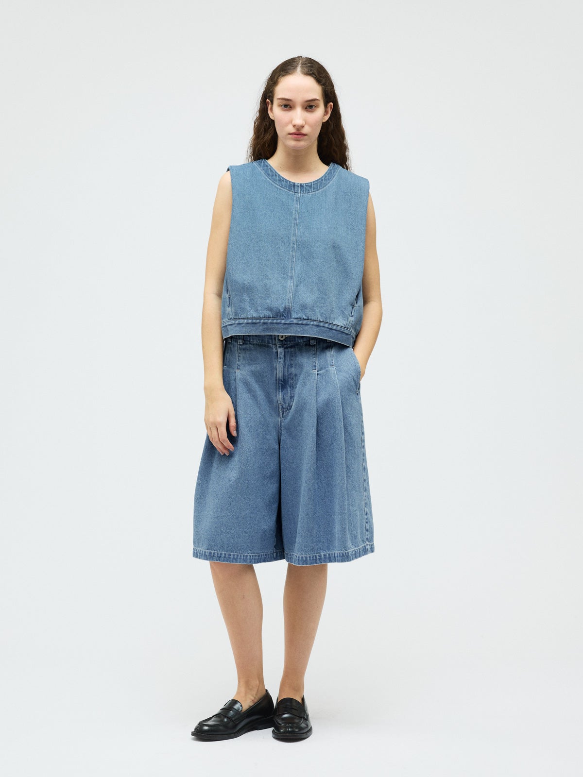 mizuiro ind ハイウエストワイドハーフパンツ｜ MARcourt ONLINE STORE