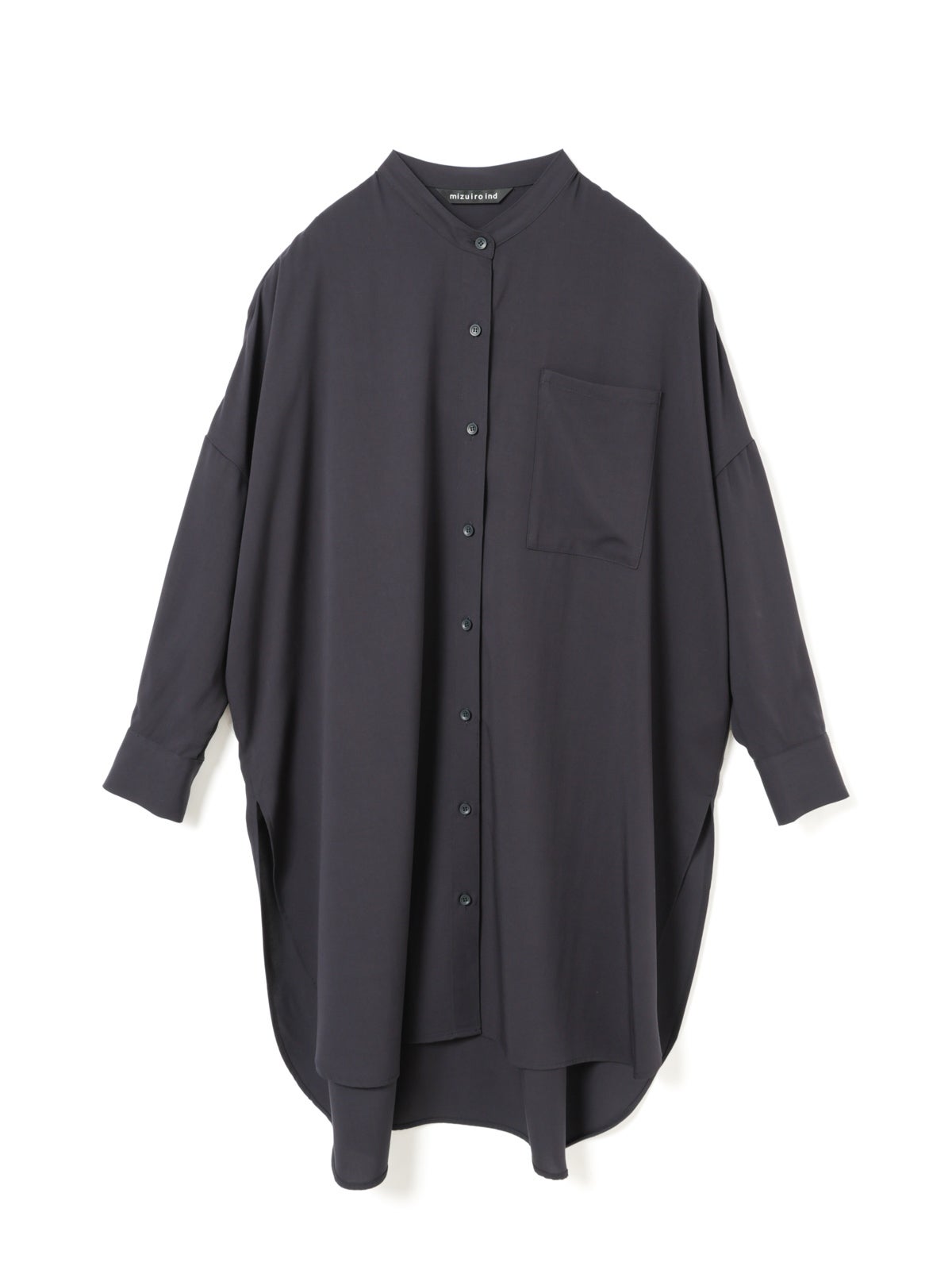 mizuiro ind T/Rバンドカラーロングシャツ｜ MARcourt ONLINE STORE
