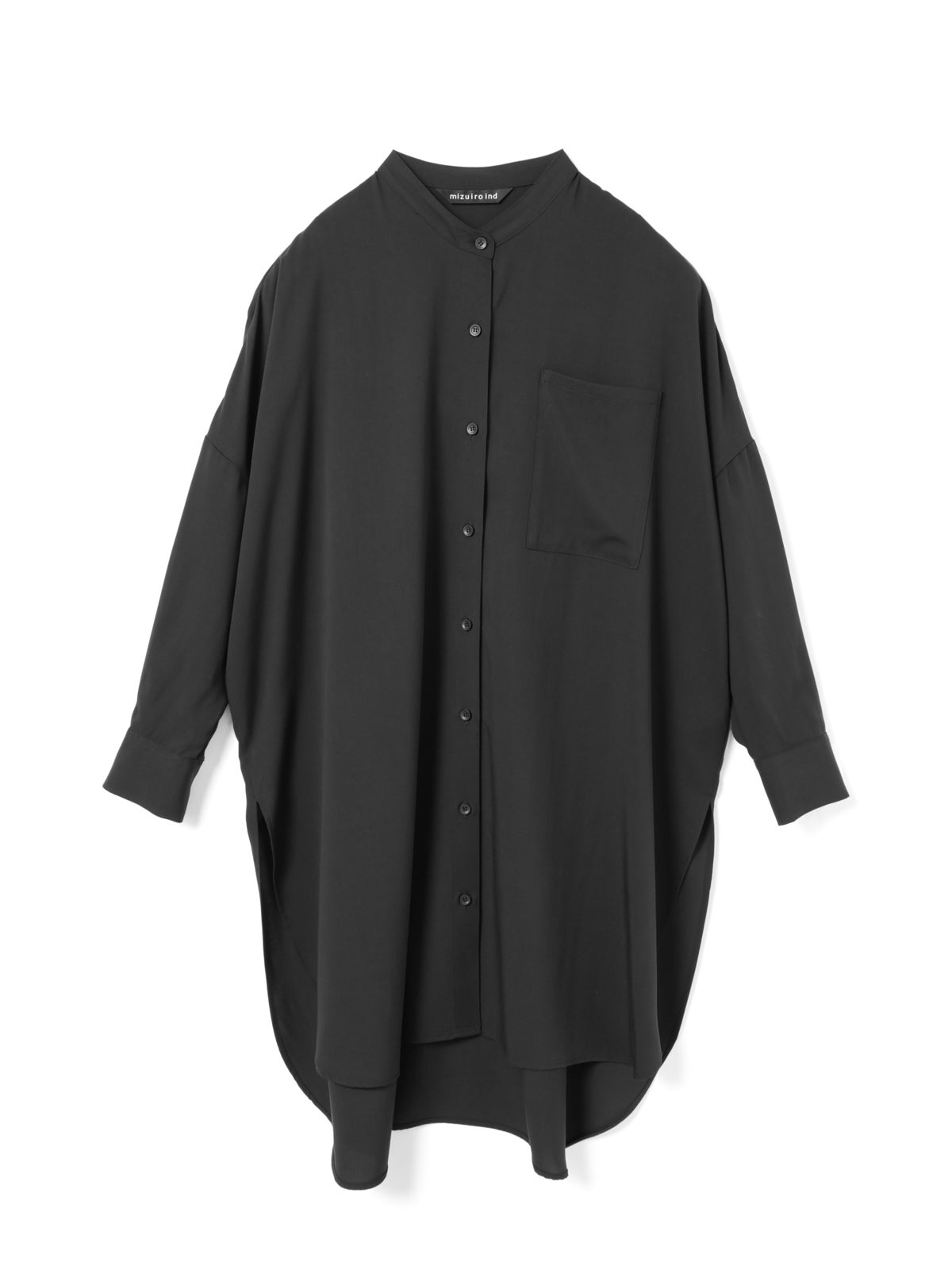 mizuiro ind T/Rバンドカラーロングシャツ｜ MARcourt ONLINE STORE