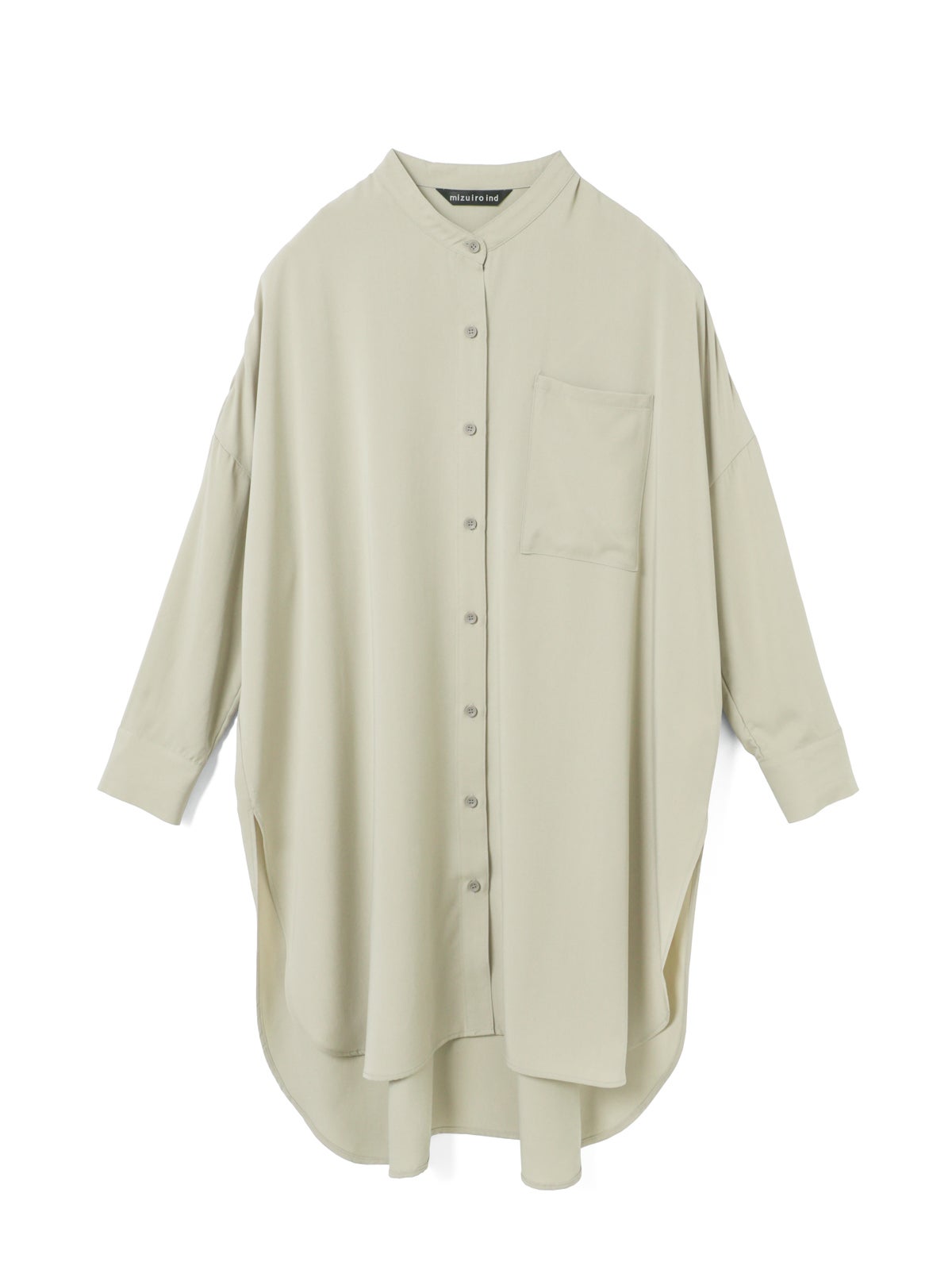 mizuiro ind T/Rバンドカラーロングシャツ｜ MARcourt ONLINE STORE