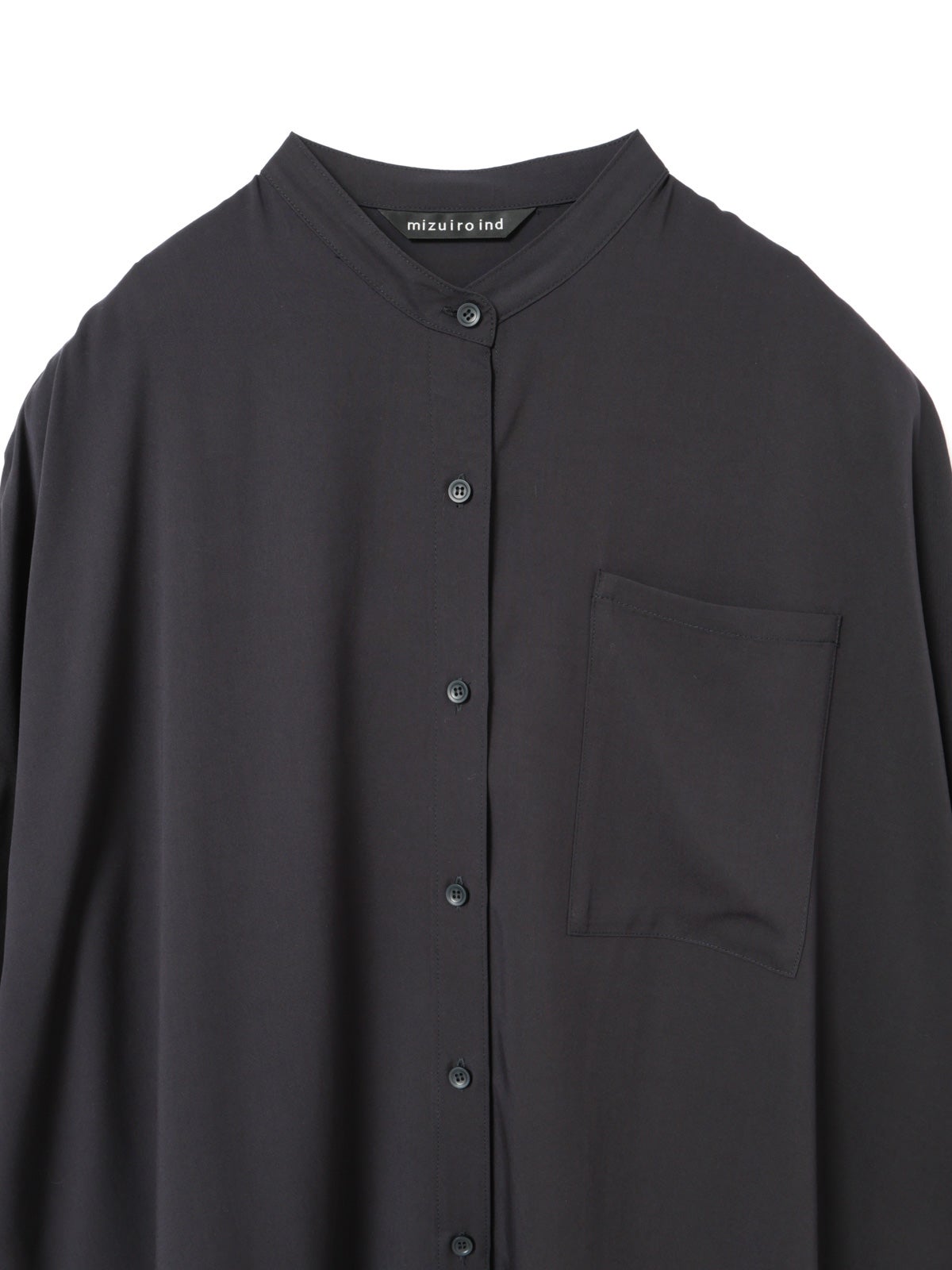 mizuiro ind T/Rバンドカラーロングシャツ｜ MARcourt ONLINE STORE