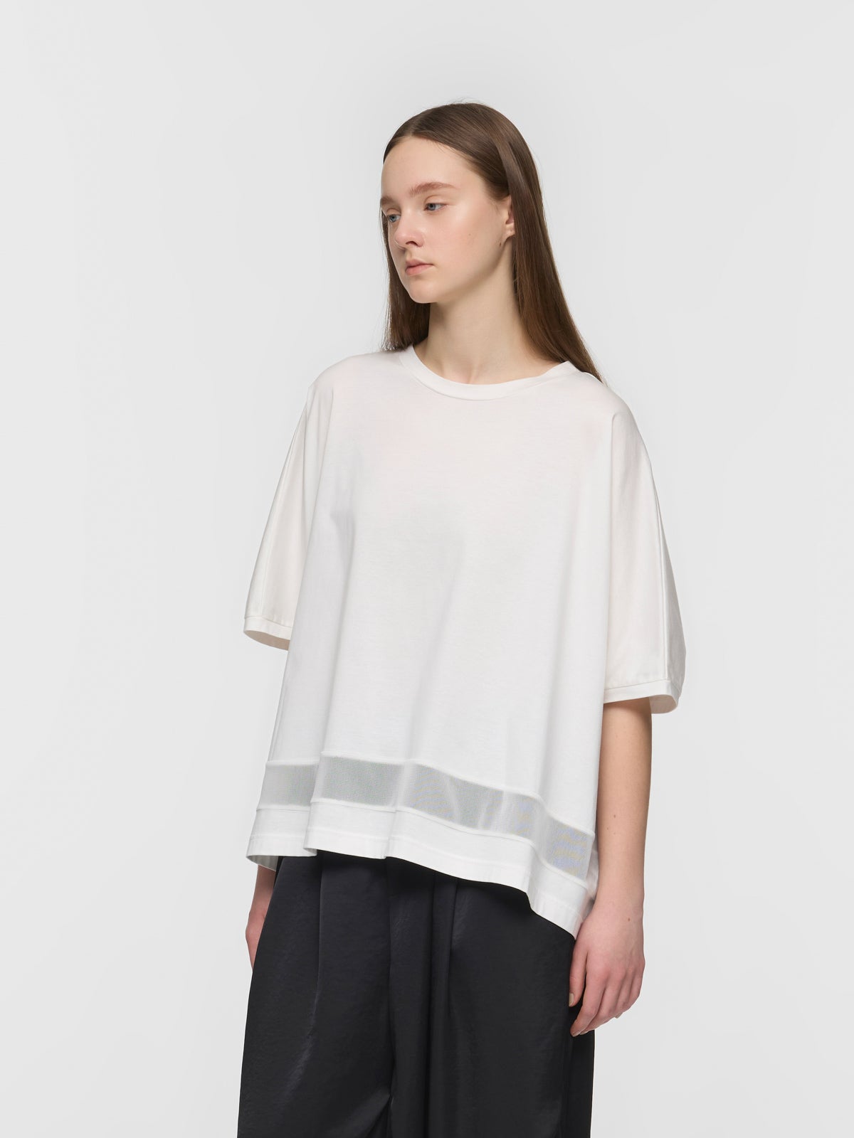 mizuiro ind メッシュヘムワイドプルオーバー｜ MARcourt ONLINE STORE