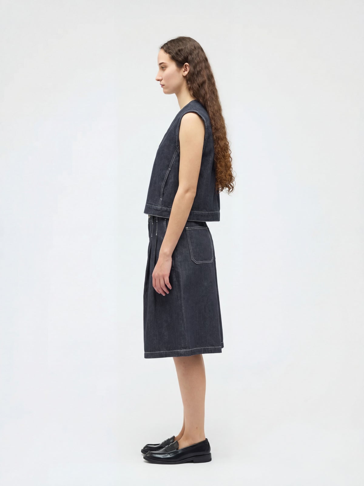 mizuiro ind ハイウエストワイドハーフパンツ｜ MARcourt ONLINE STORE
