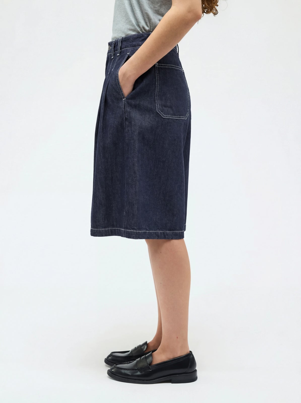 mizuiro ind ハイウエストワイドハーフパンツ｜ MARcourt ONLINE STORE