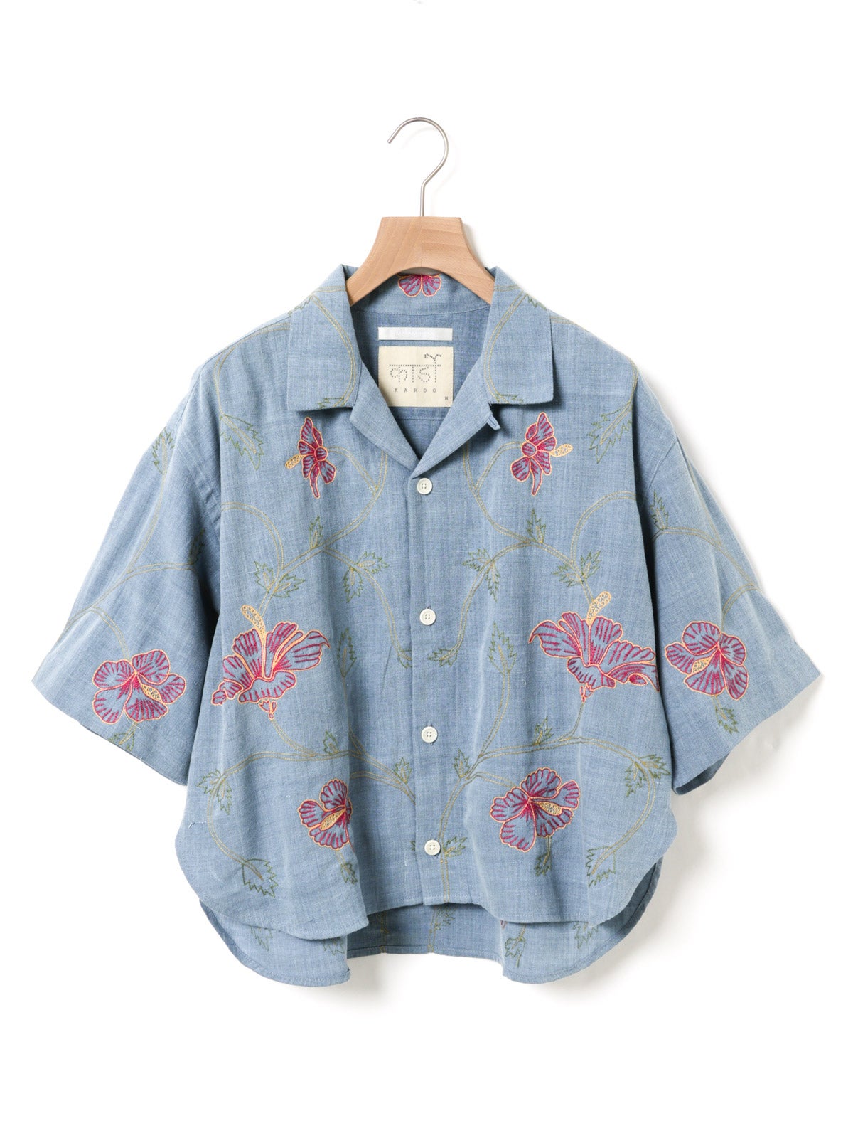 MARMARMAR ハンドフラワー刺繍シャツ| MARcourt ONLINE STORE MARMARMAR ハンドフラワー刺繍シャツ| MARcourt ONLINE STORE