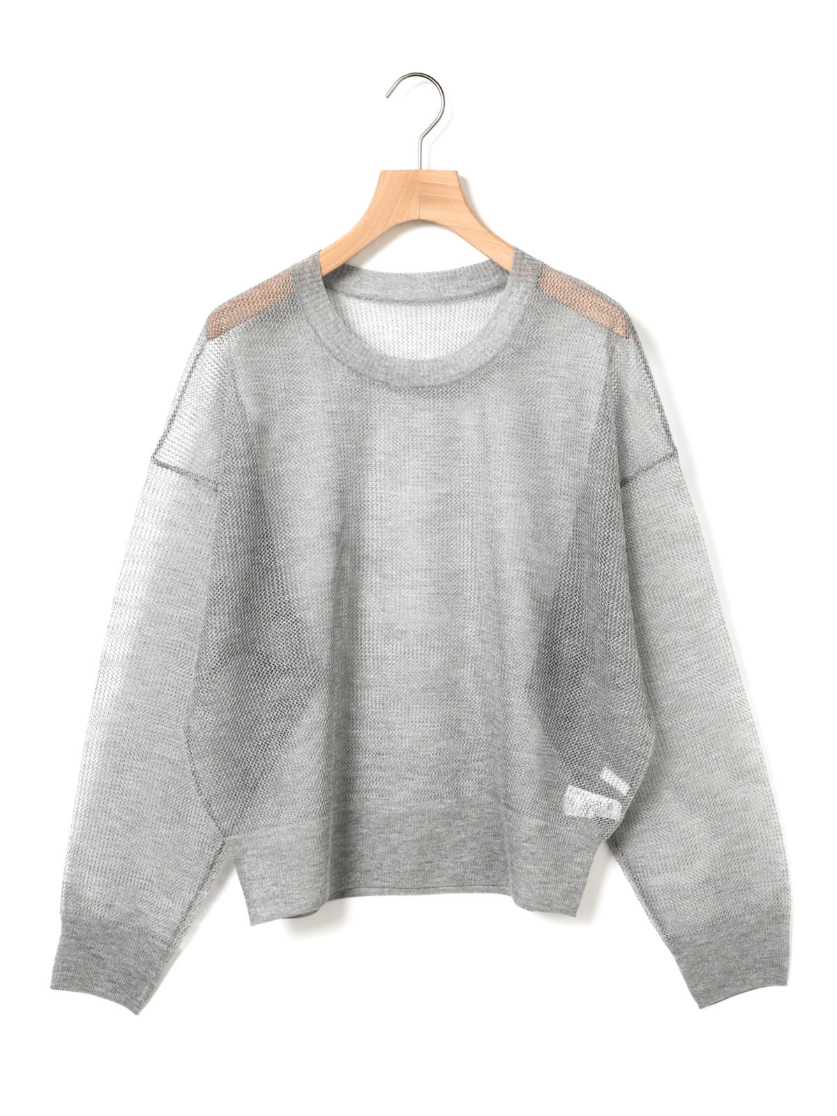 MARMARMAR ローゲージメッシュベスト 定価13970円 ニット クルーネック プルオーバー ベスト 25AW ライトグレー レディース マーマーマー【中古】6-0109T♪ MARcourt｜MARMARMAR ローゲージメッシュベスト | Rakuten Fashion