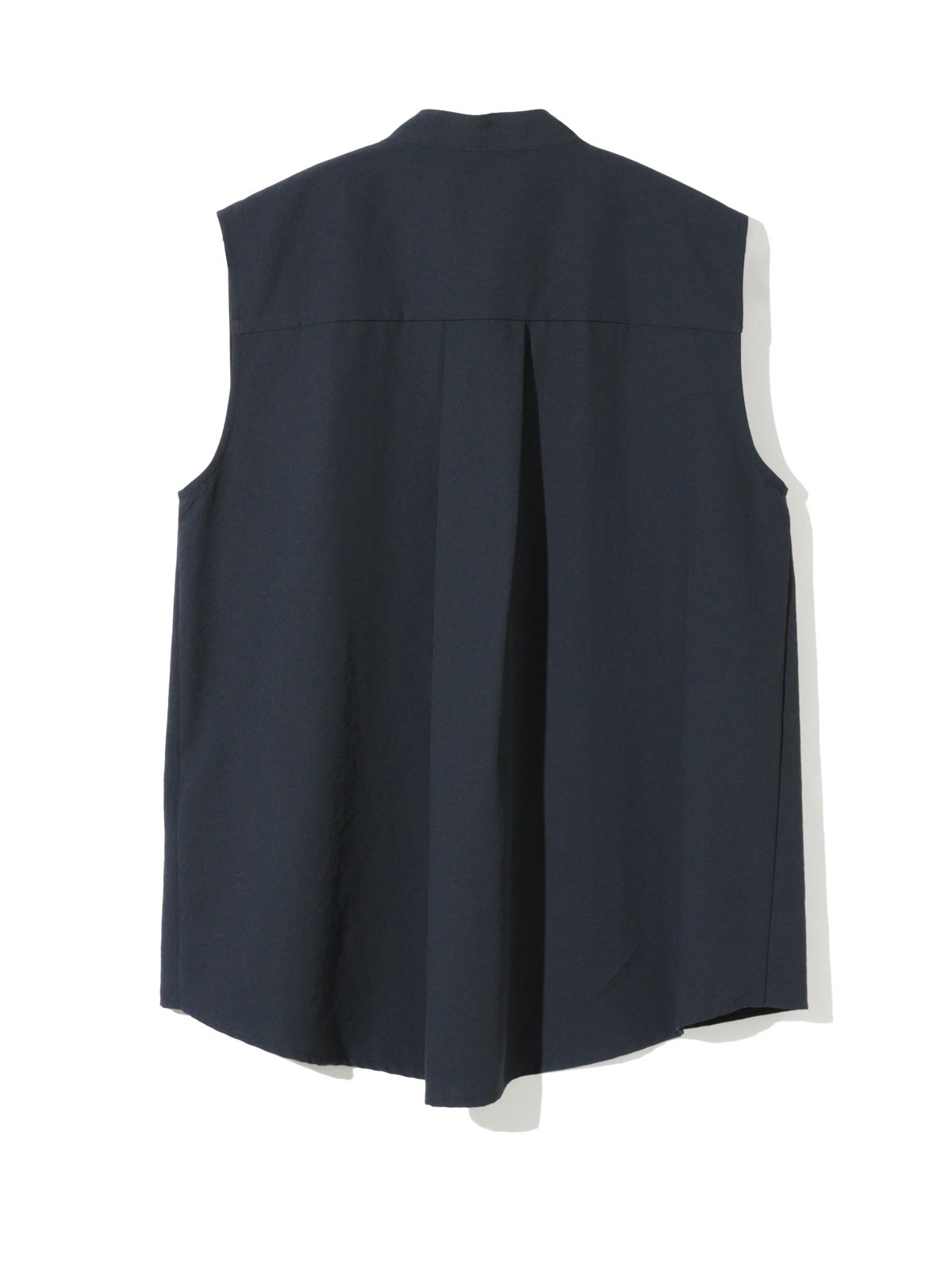 MIDIUMISOLID for Ladies ノースリーブアシンメトリープリーツシャツ