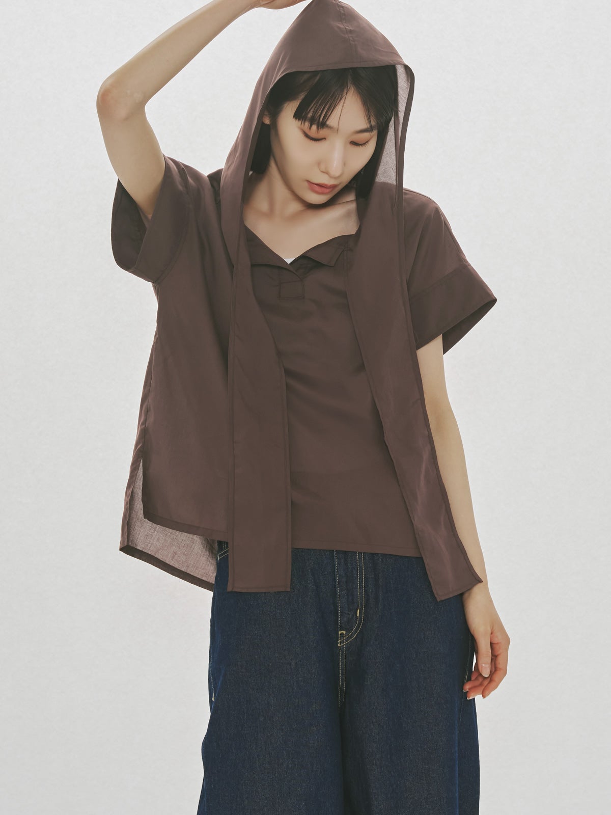 MIDIUMISOLID for Ladies フードタイワイドプルオーバー｜ MARcourt