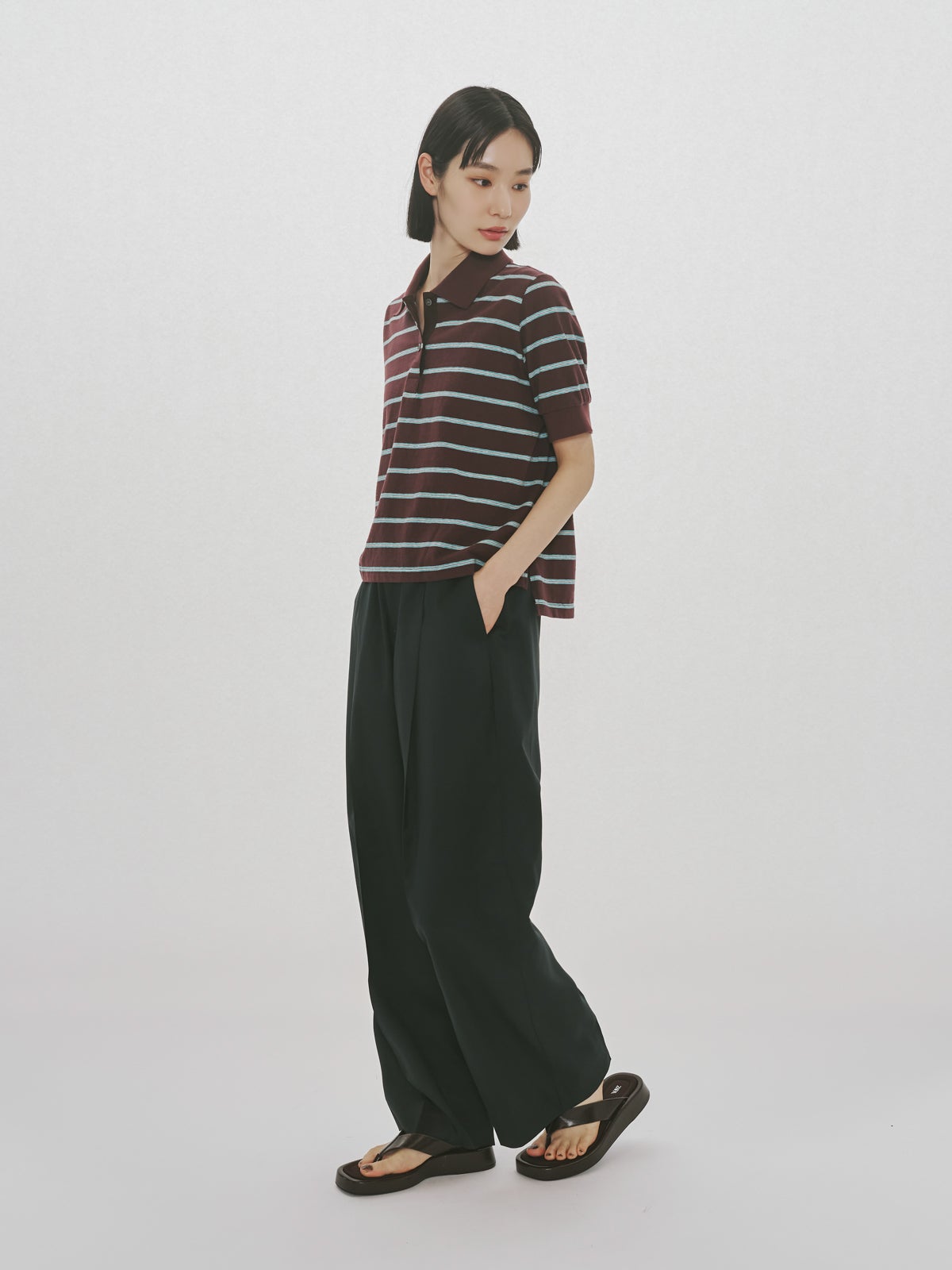 MIDIUMISOLID for Ladies ストレートイージースラックス｜ MARcourt