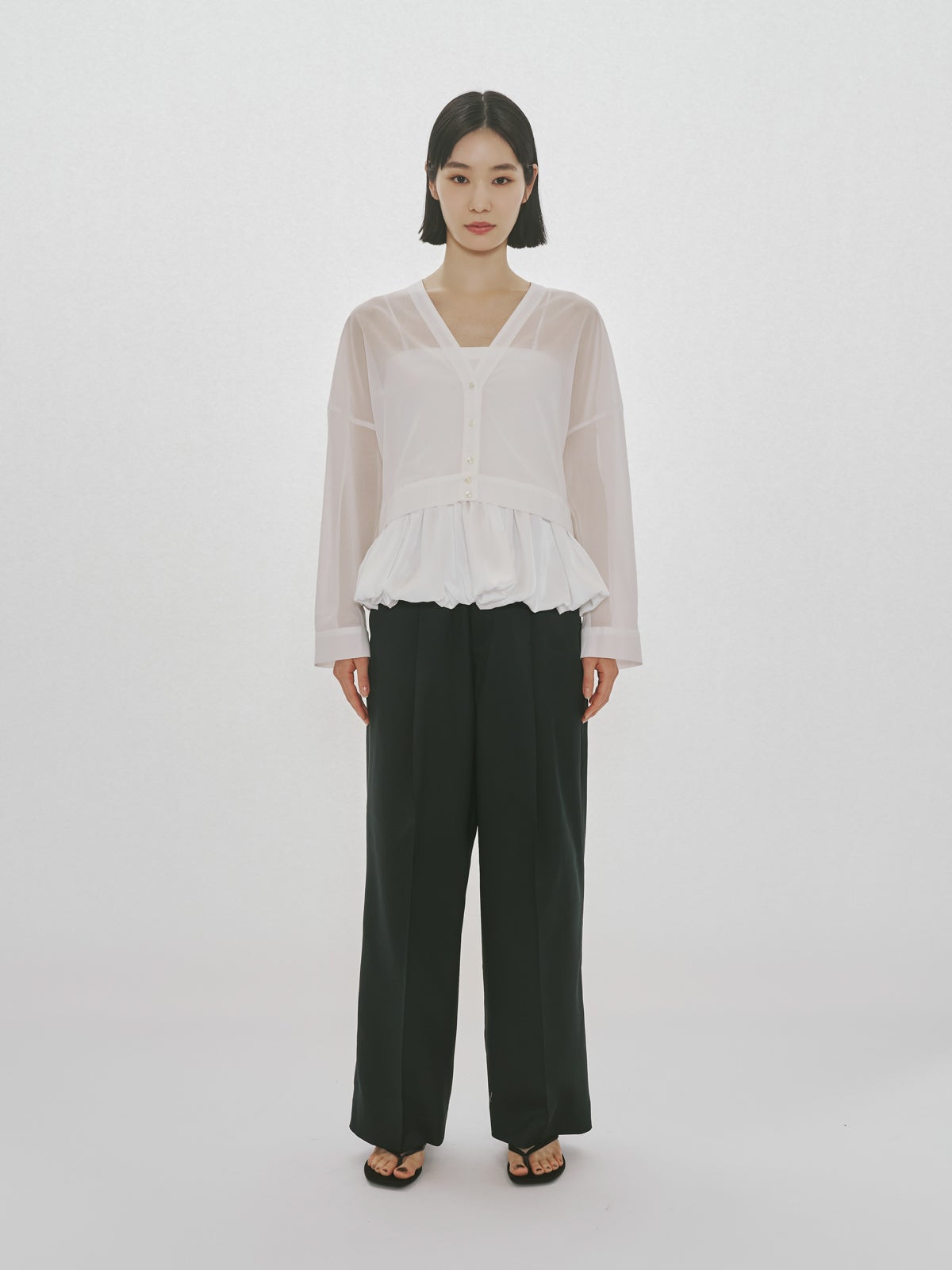 MIDIUMISOLID for Ladies ストレートイージースラックス｜ MARcourt