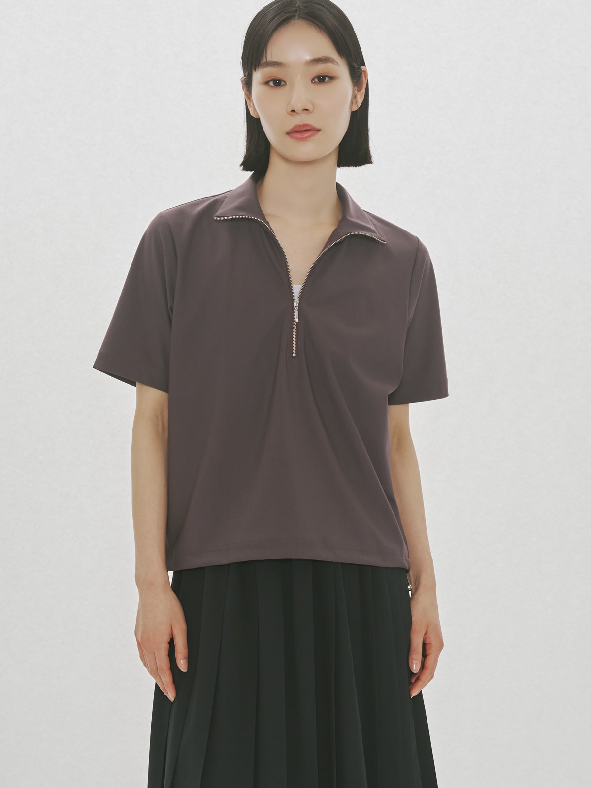 ガーゼトップス Miitamさん専用 MIDIUMISOLID for Ladies エッセンシャルジップネックトップス