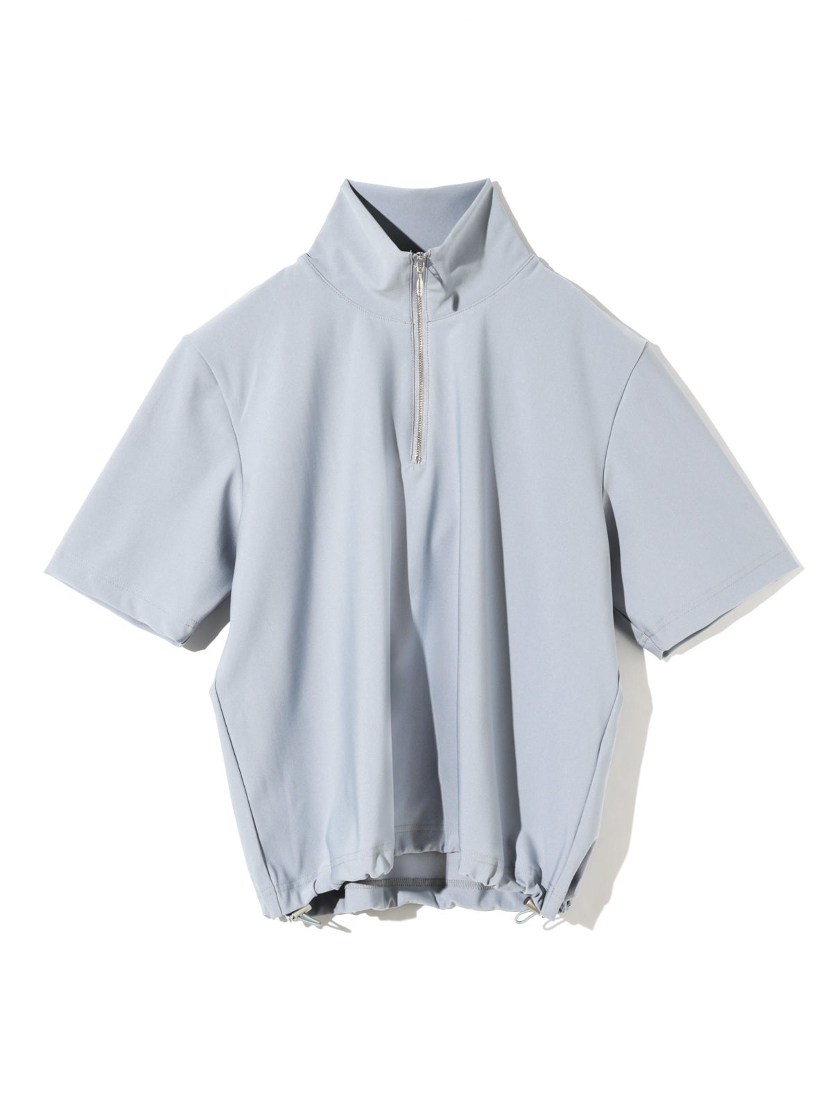 MIDIUMISOLID for Ladies エッセンシャルジップネックトップス