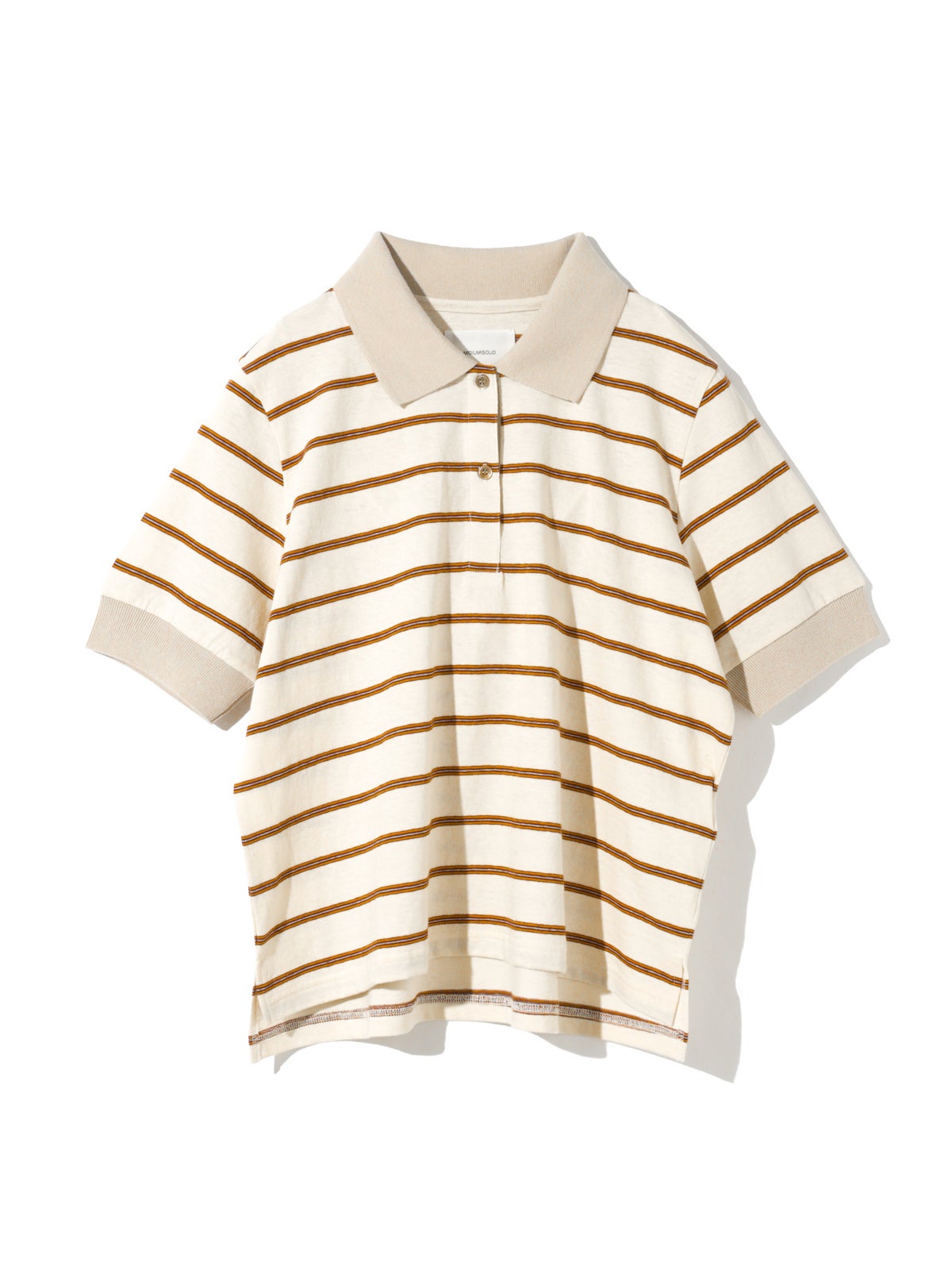 MIDIUMISOLID for Ladies マルチボーダーポロシャツ｜ MARcourt ONLINE