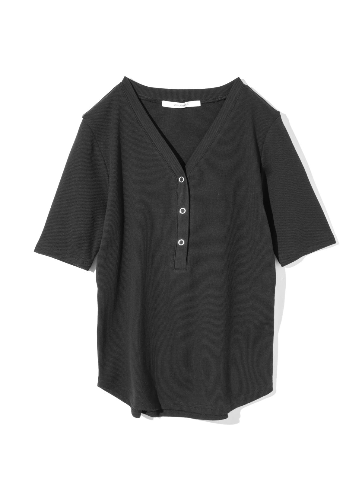 MIDIUMISOLID for Ladies リブヘンリーネックプルオーバー｜ MARcourt