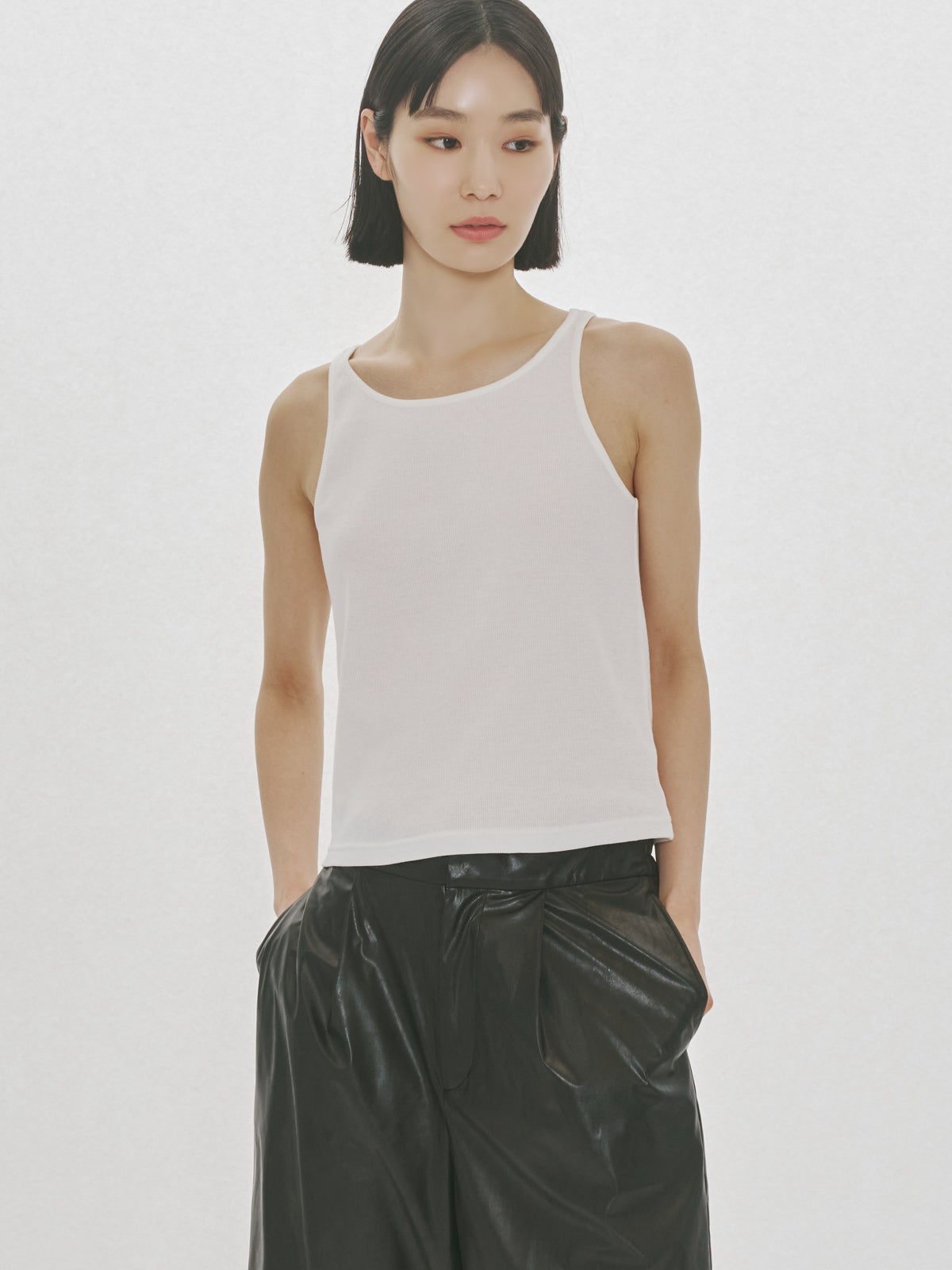 MIDIUMISOLID for Ladies フィットリブタンクトップ｜ MARcourt ONLINE