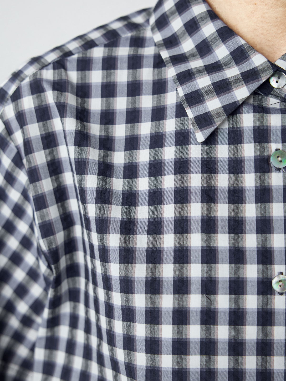 みーみ MidiUmi シアサッカーチェックシャツ｜ MARcourt ONLINE STORE