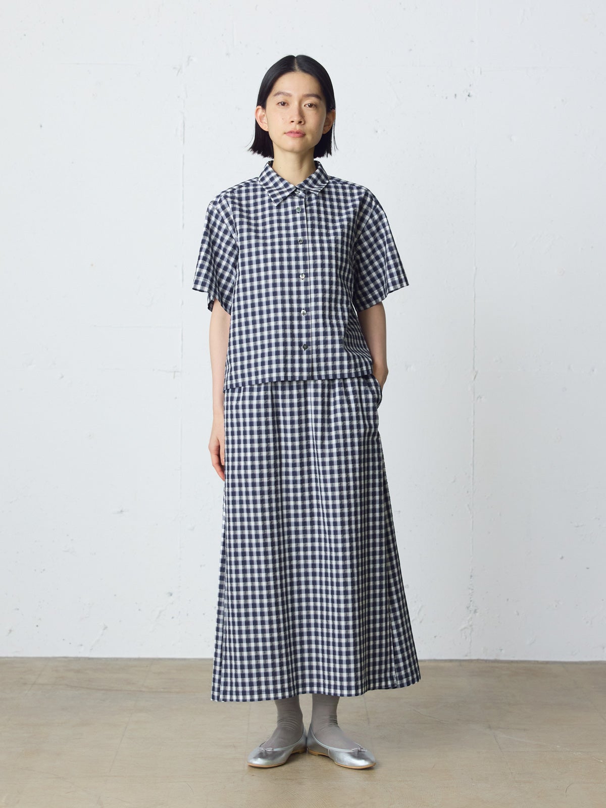 MidiUmi シアサッカーチェックシャツ｜ MARcourt ONLINE STORE