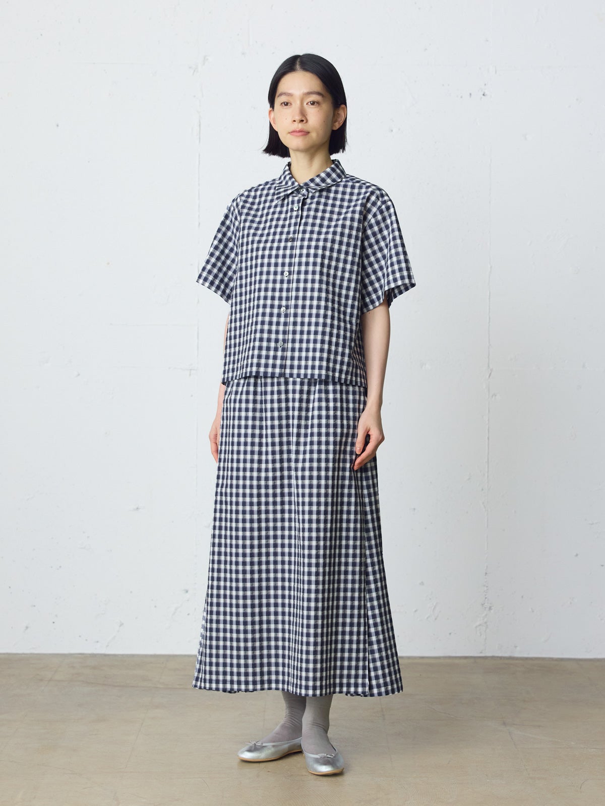 MidiUmi シアサッカーチェックシャツ｜ MARcourt ONLINE STORE