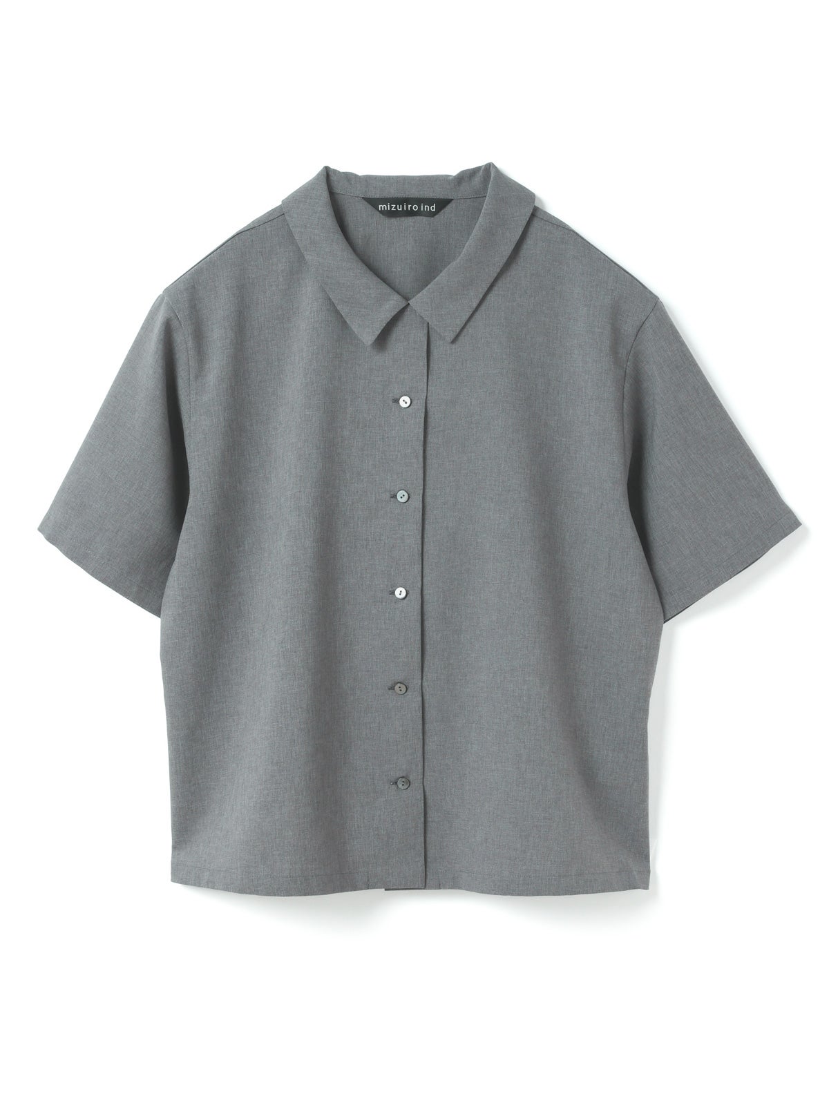 mizuiroind ハーフスリーブシャツ　グレー mizuiro ind ハーフスリーブシャツ｜ MARcourt ONLINE STORE