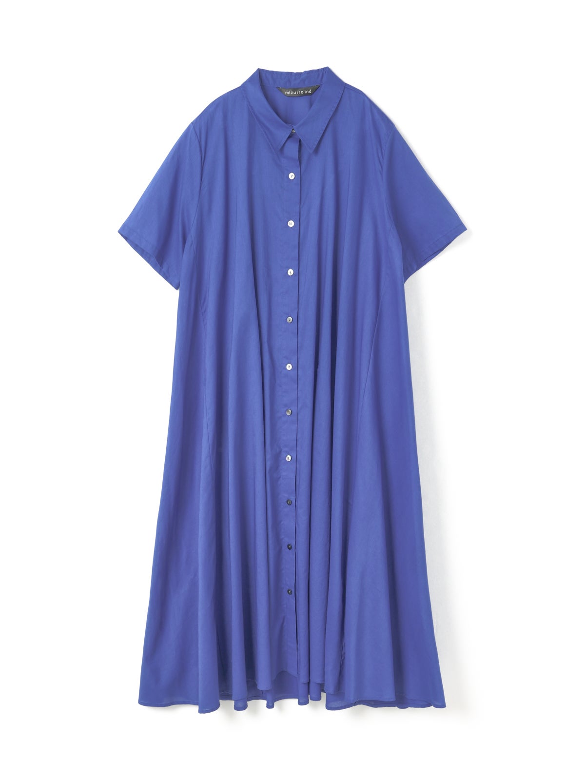 mizuiro ind ハーフスリーブフレアシャツワンピース｜ MARcourt ONLINE