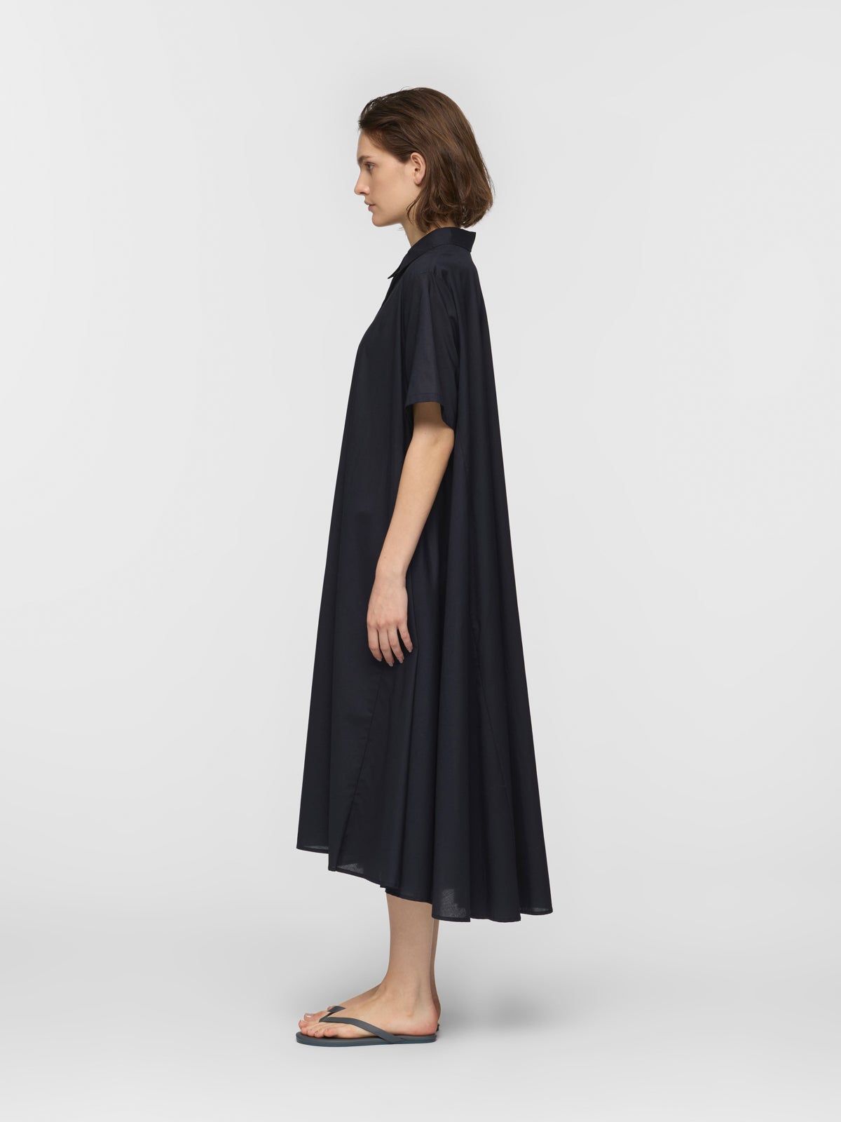 mizuiro ind ハーフスリーブフレアシャツワンピース｜ MARcourt ONLINE
