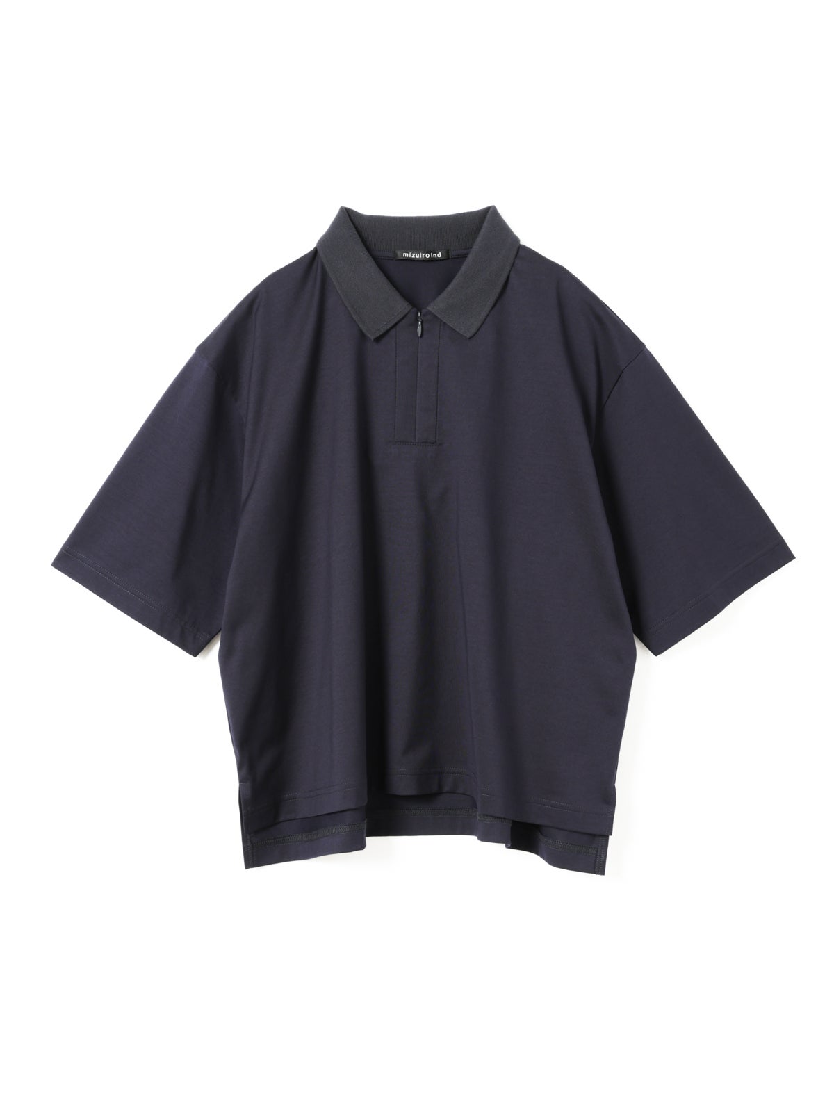 ホワイト ジップアップポロシャツ mizuiro ind ジップアップポロシャツ｜ MARcourt ONLINE STORE