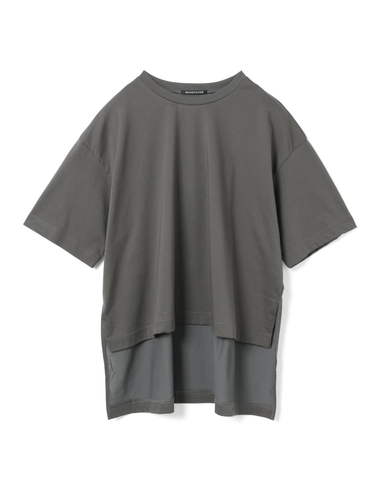 mizuiro ind サイドスリットワイドチュニックTシャツ｜ MARcourt
