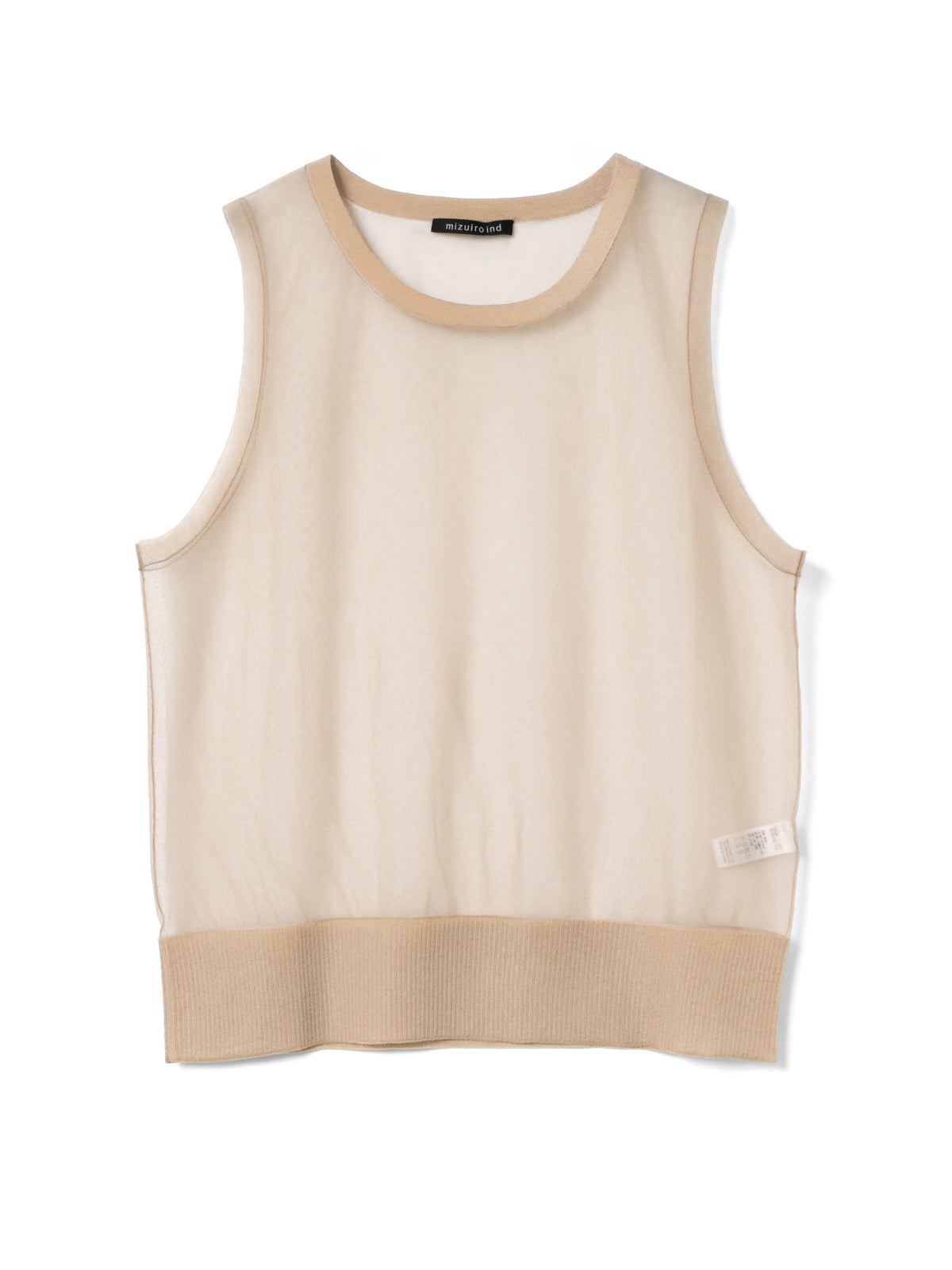 ★新品タグ付★★ミズイロインド ベージュ ダウンベスト ♥大人気品♥4万弱 mizuiro ind クルーネックベスト｜ MARcourt ONLINE STORE