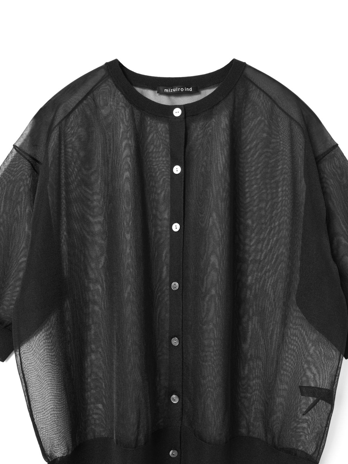 mizuiro ind ベージュ　長袖カーディガン　クロップド丈 mizuiro ind Vネックワイドカーディガン｜ MARcourt ONLINE STORE