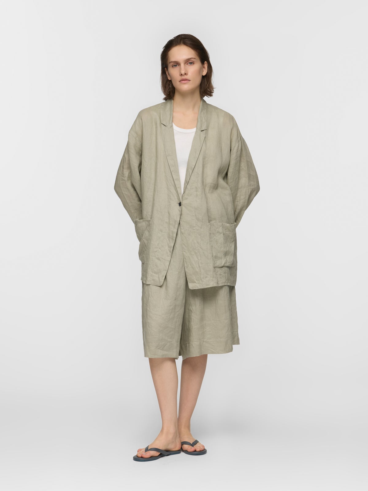 mizuiro ind リネンワイドシャツジャケット｜ MARcourt ONLINE STORE